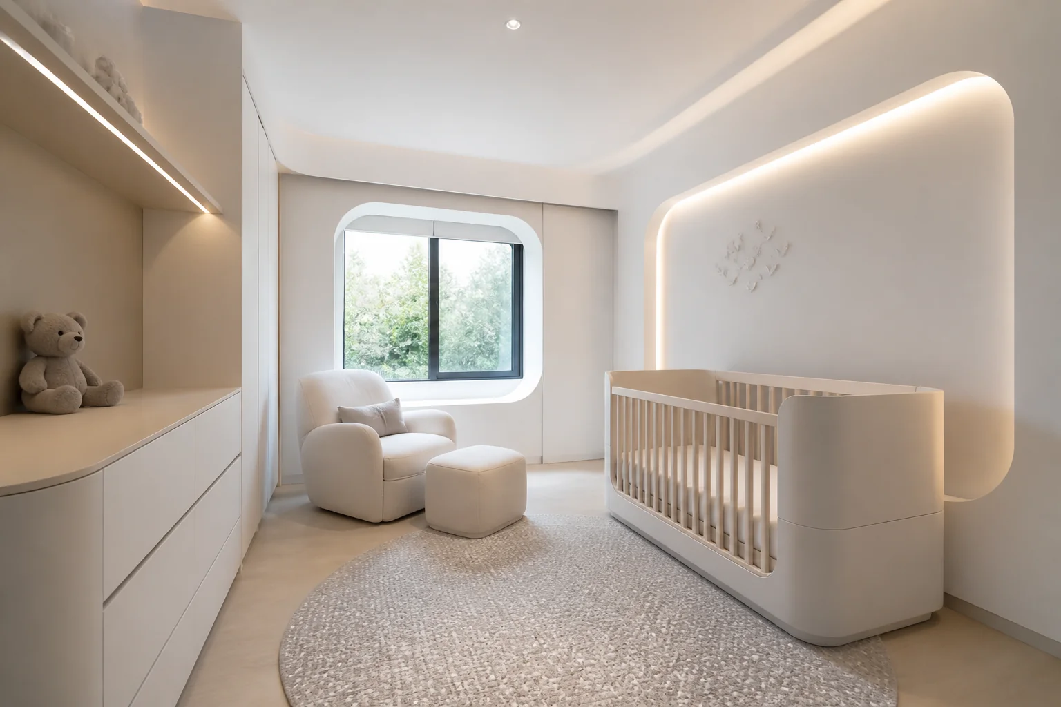 A Futuristic nursery remodel
