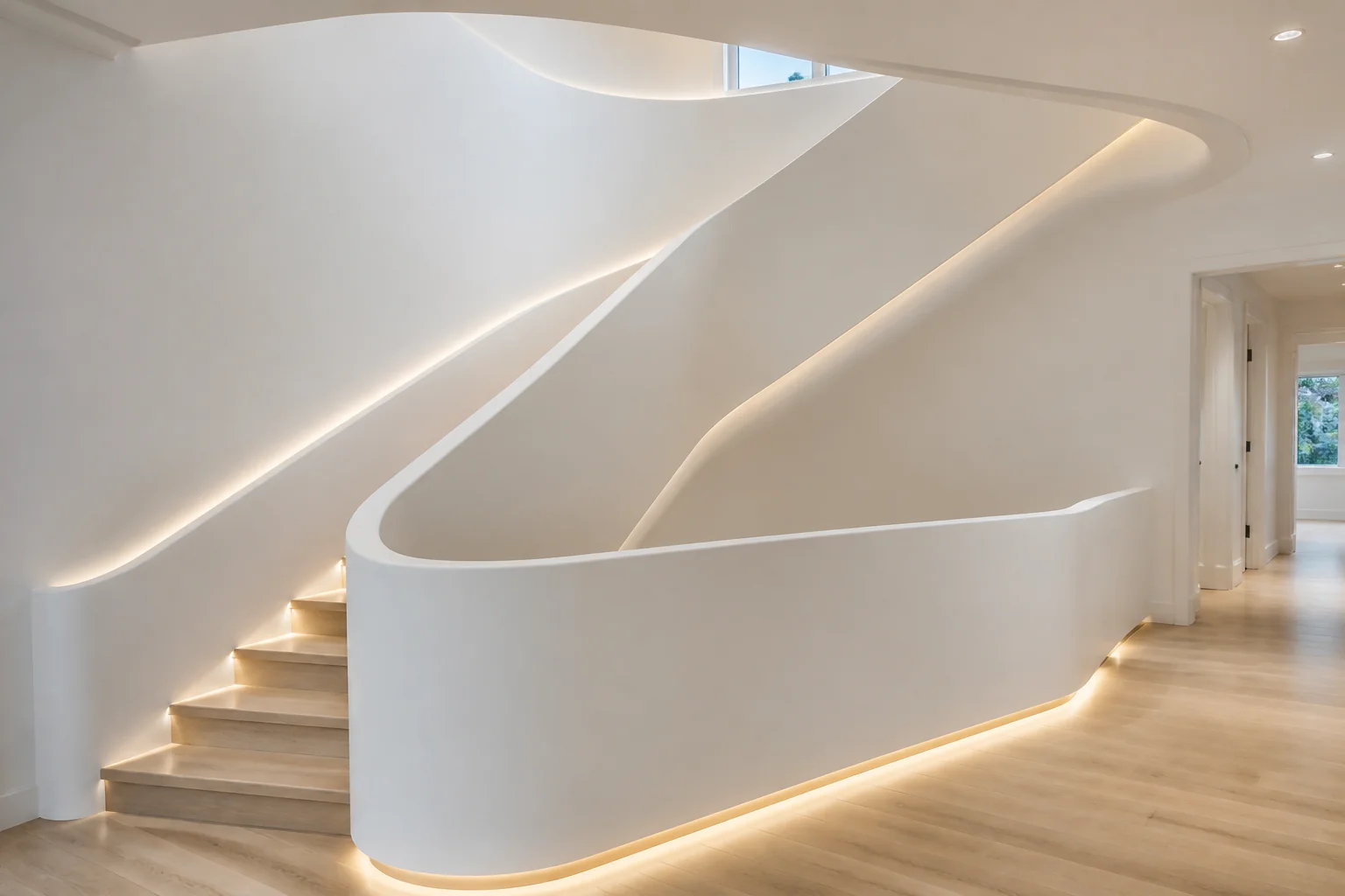 A Futuristic staircase remodel