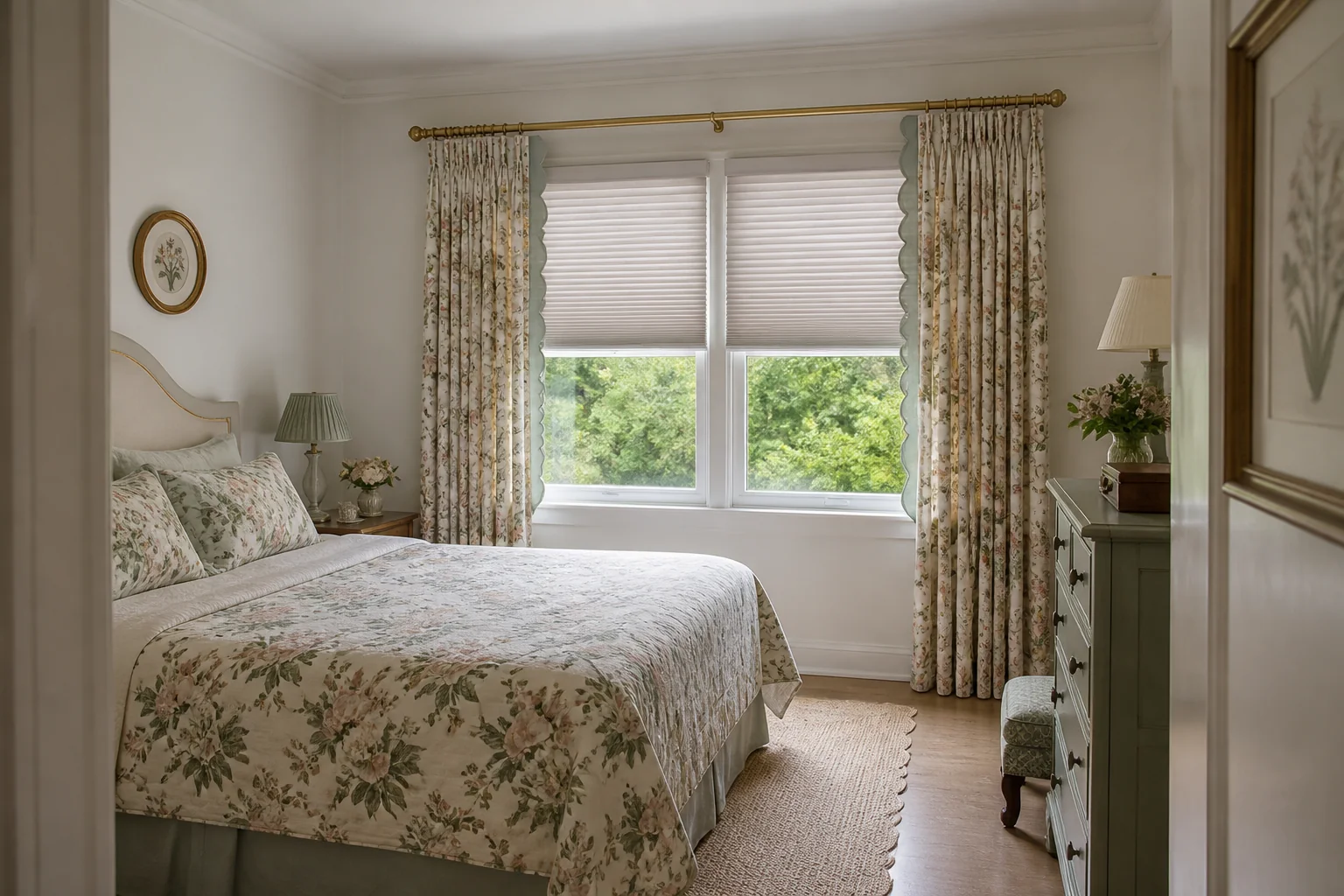 A Grandmillennial bedroom remodel