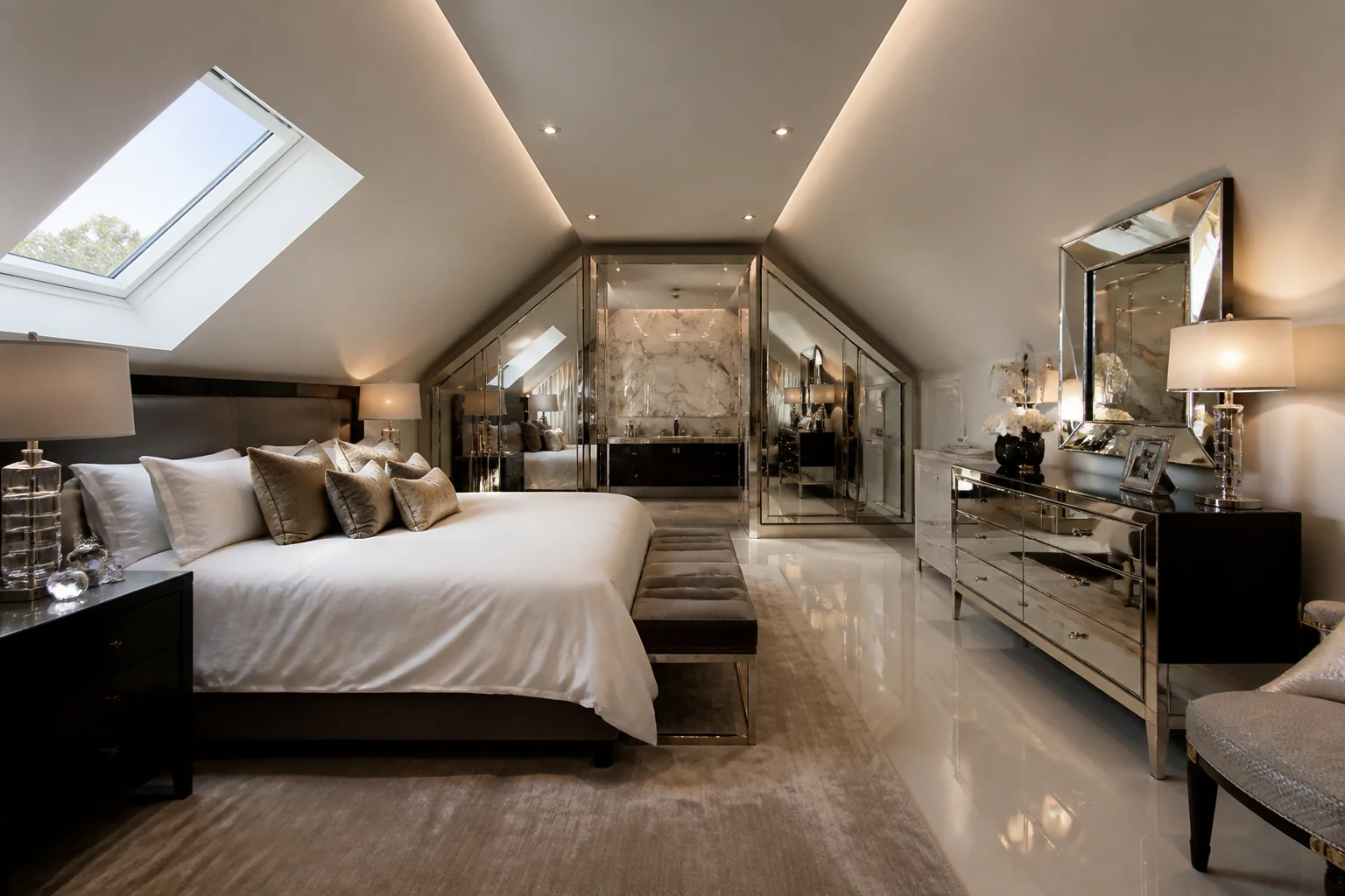 A Hollywood Glam attic remodel
