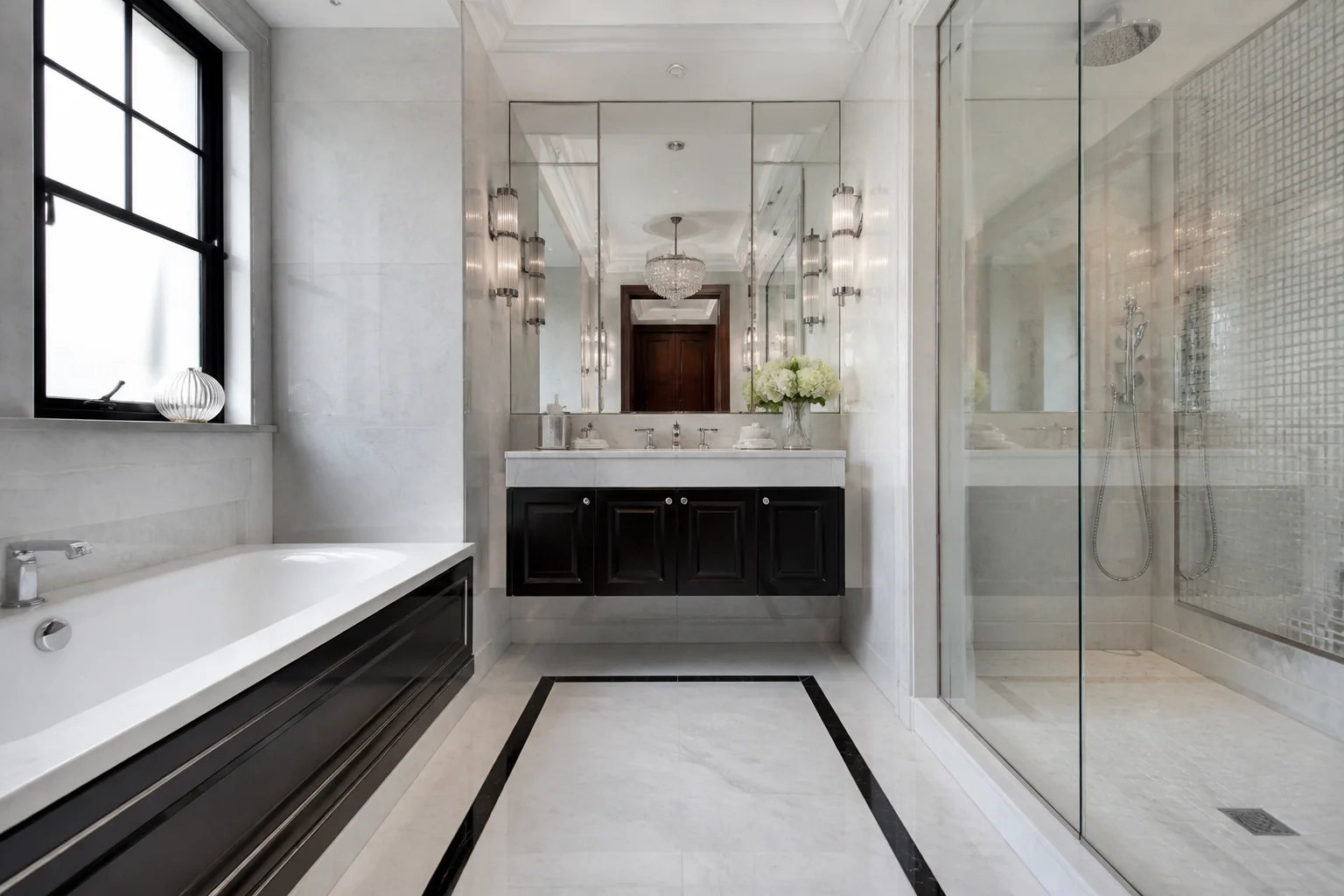 A Hollywood Glam bathroom remodel