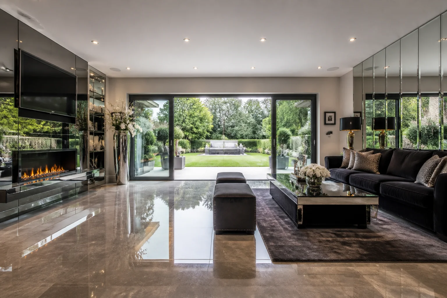 A Hollywood Glam garage conversion