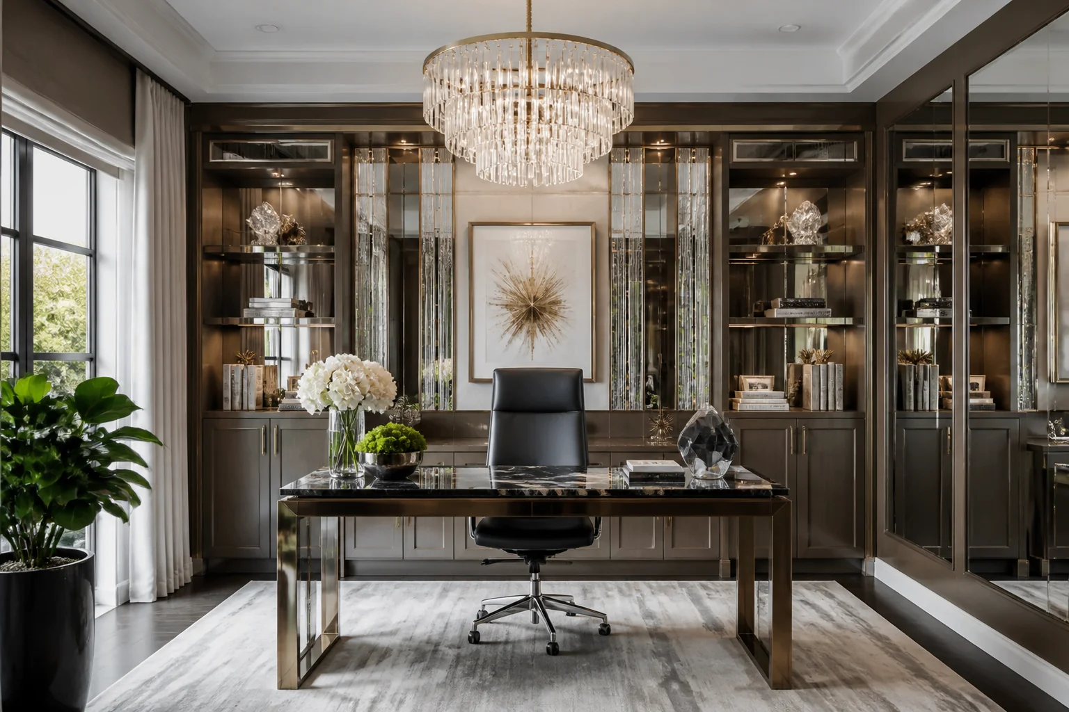 A Hollywood Glam home office remodel