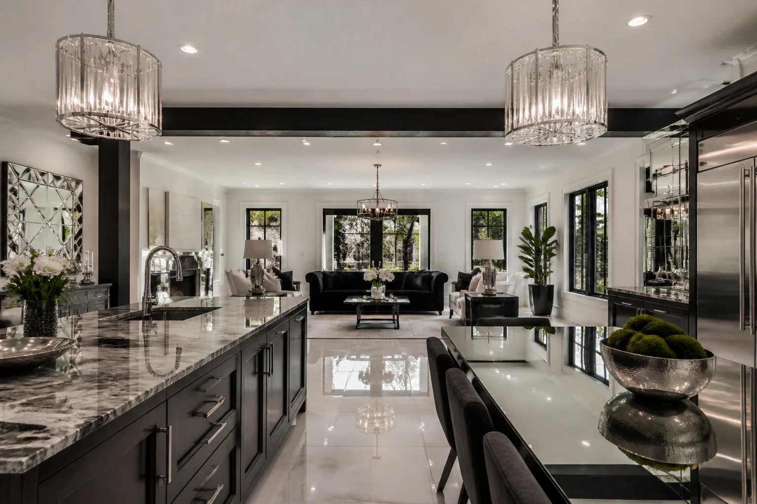 A Hollywood Glam open concept remodel