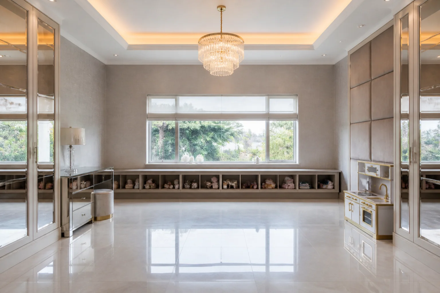 A Hollywood Glam playroom remodel