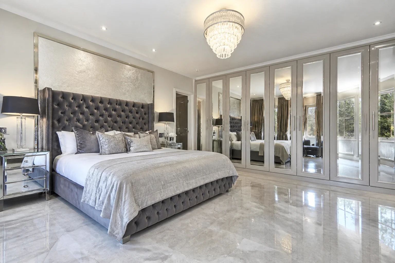 A Hollywood Glam primary bedroom remodel