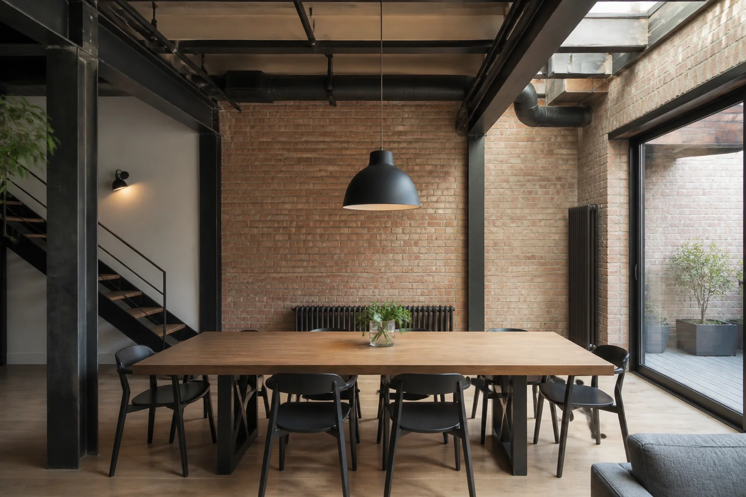 A Industrial dining room remodel