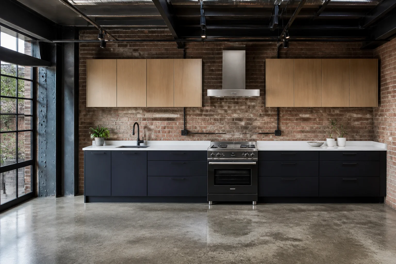 A Industrial kitchen remodel