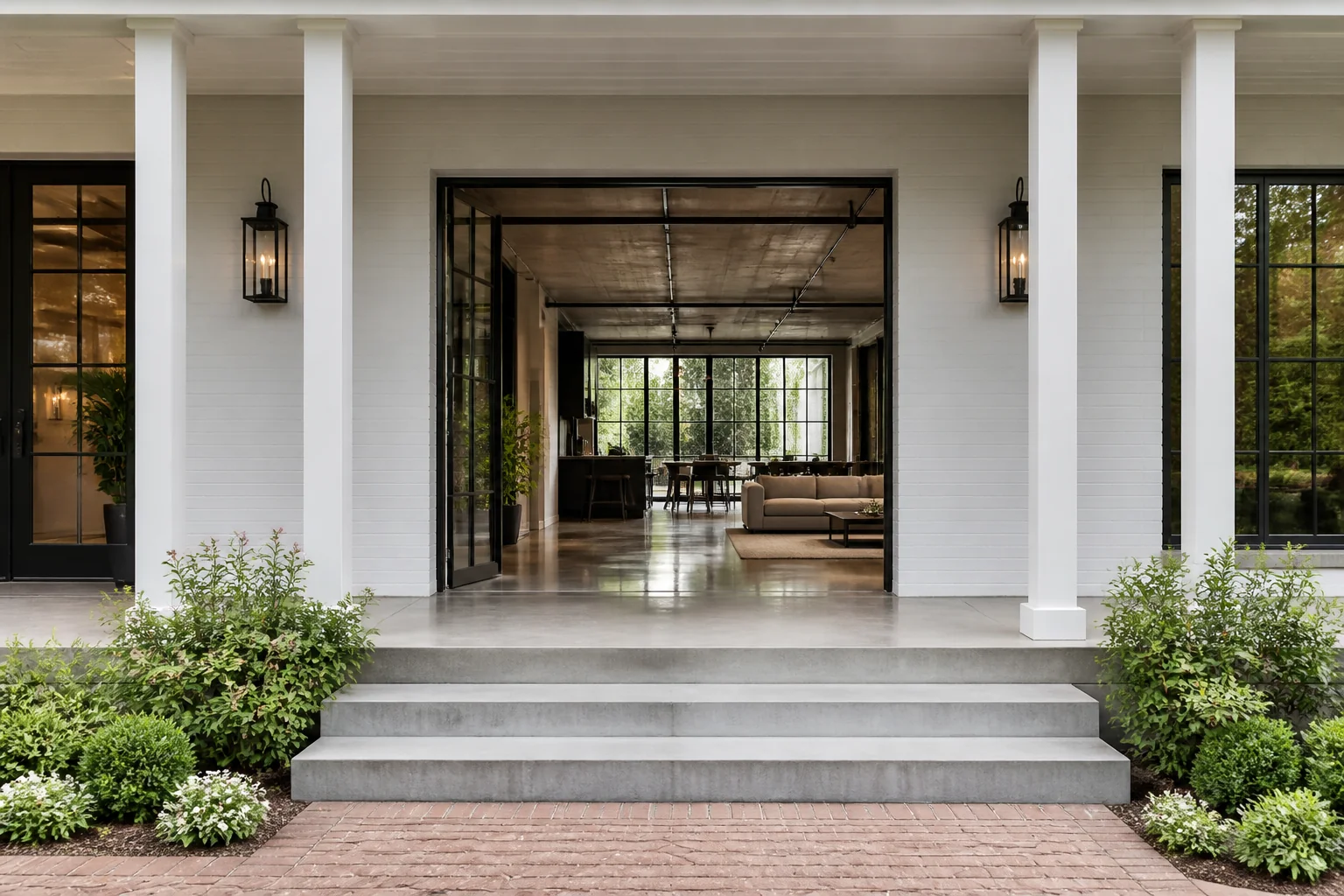A Industrial Loft front porch remodel