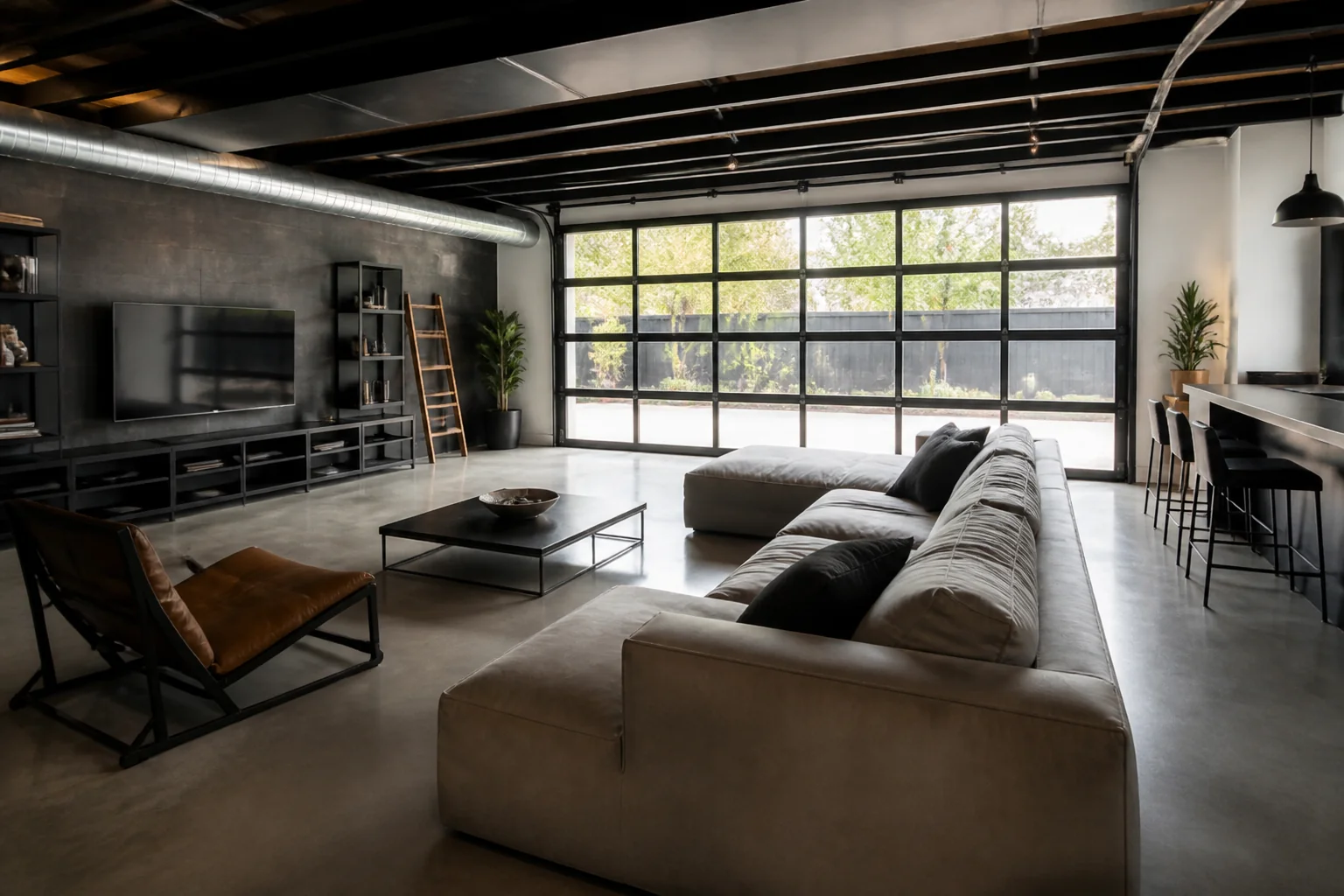 A Industrial Loft garage conversion