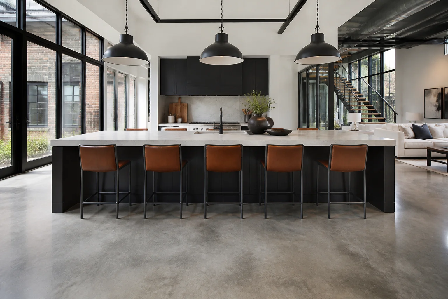 A Industrial Loft kitchen island remodel