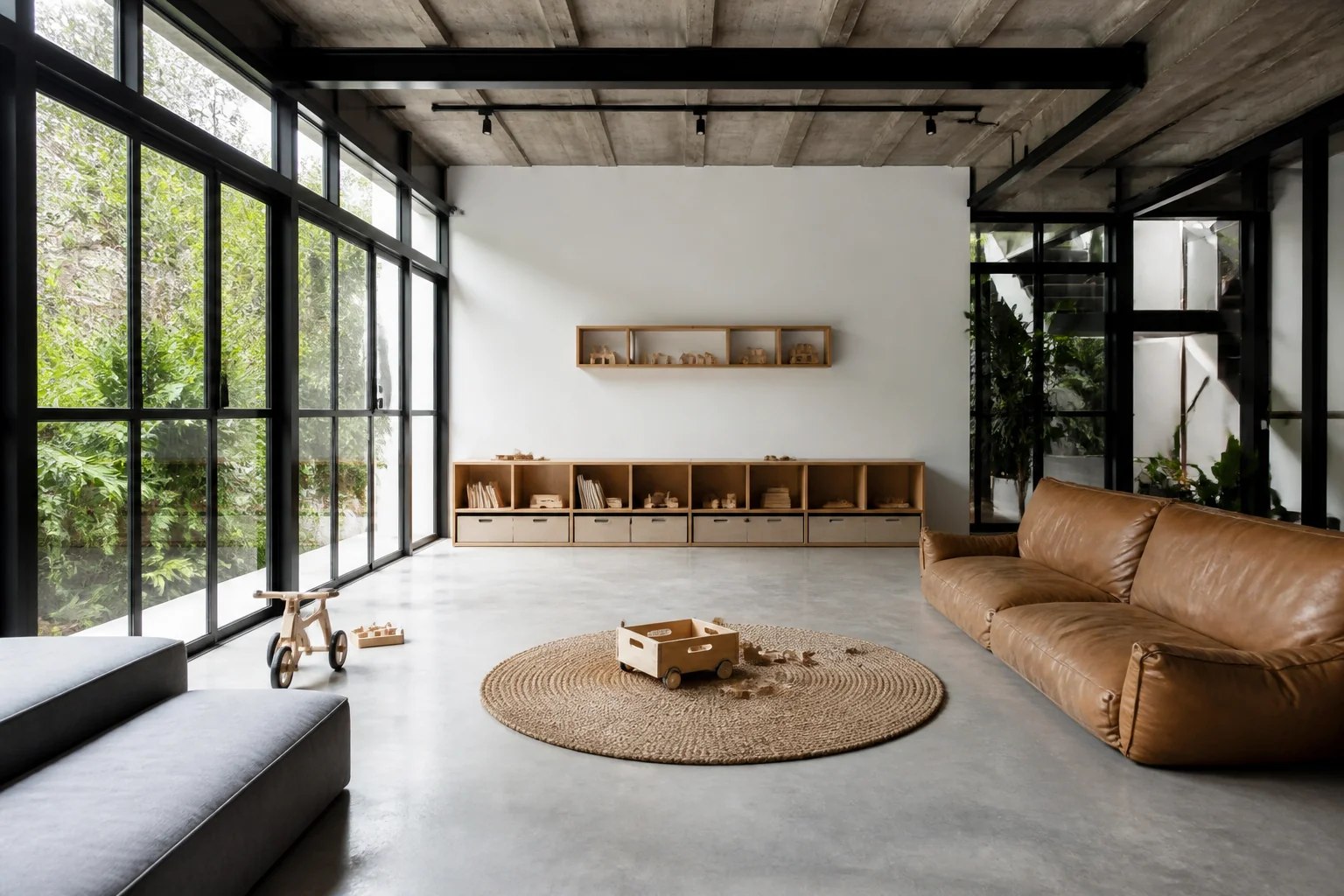A Industrial Loft playroom remodel