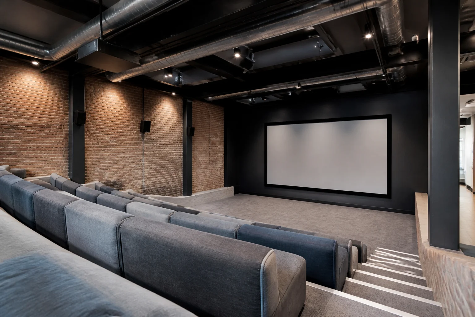 A Industrial media room remodel