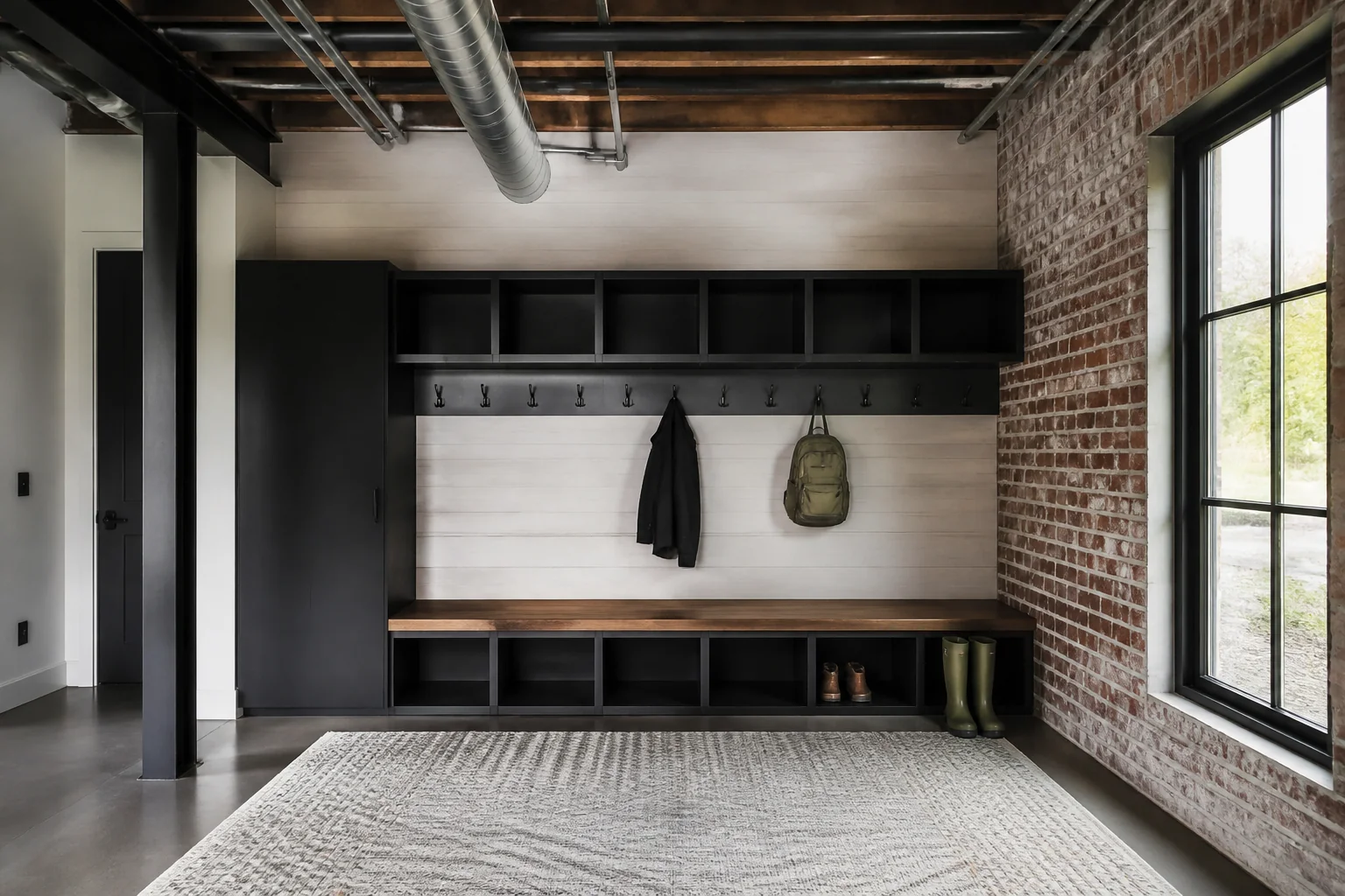 A Industrial mudroom remodel