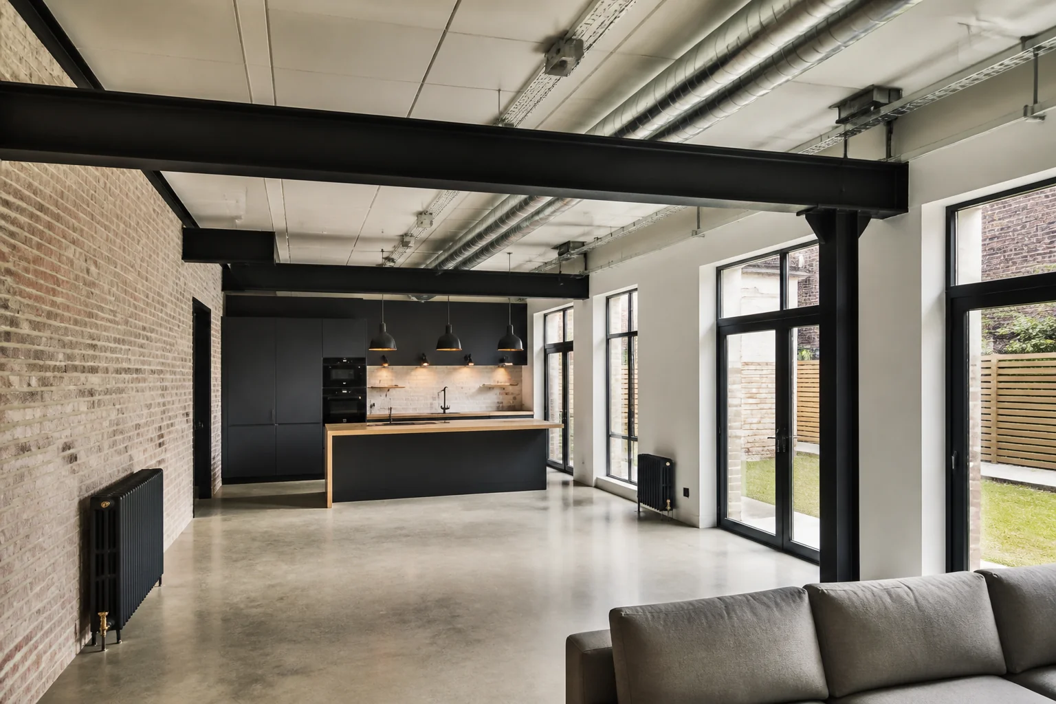 A Industrial open concept remodel