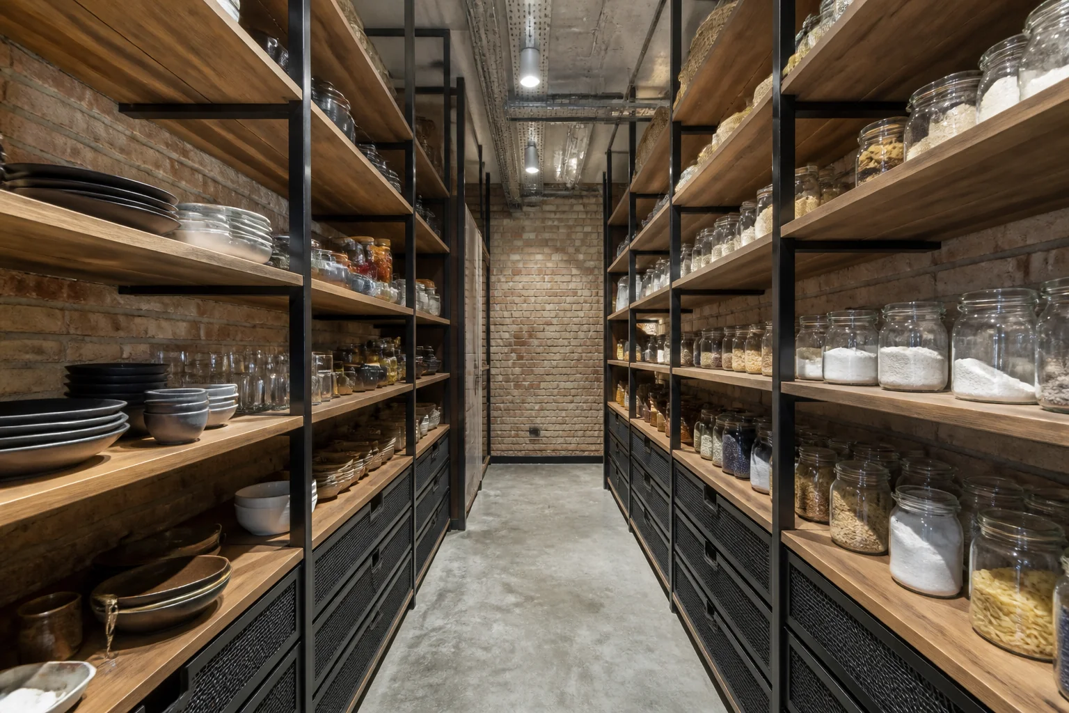 A Industrial pantry remodel