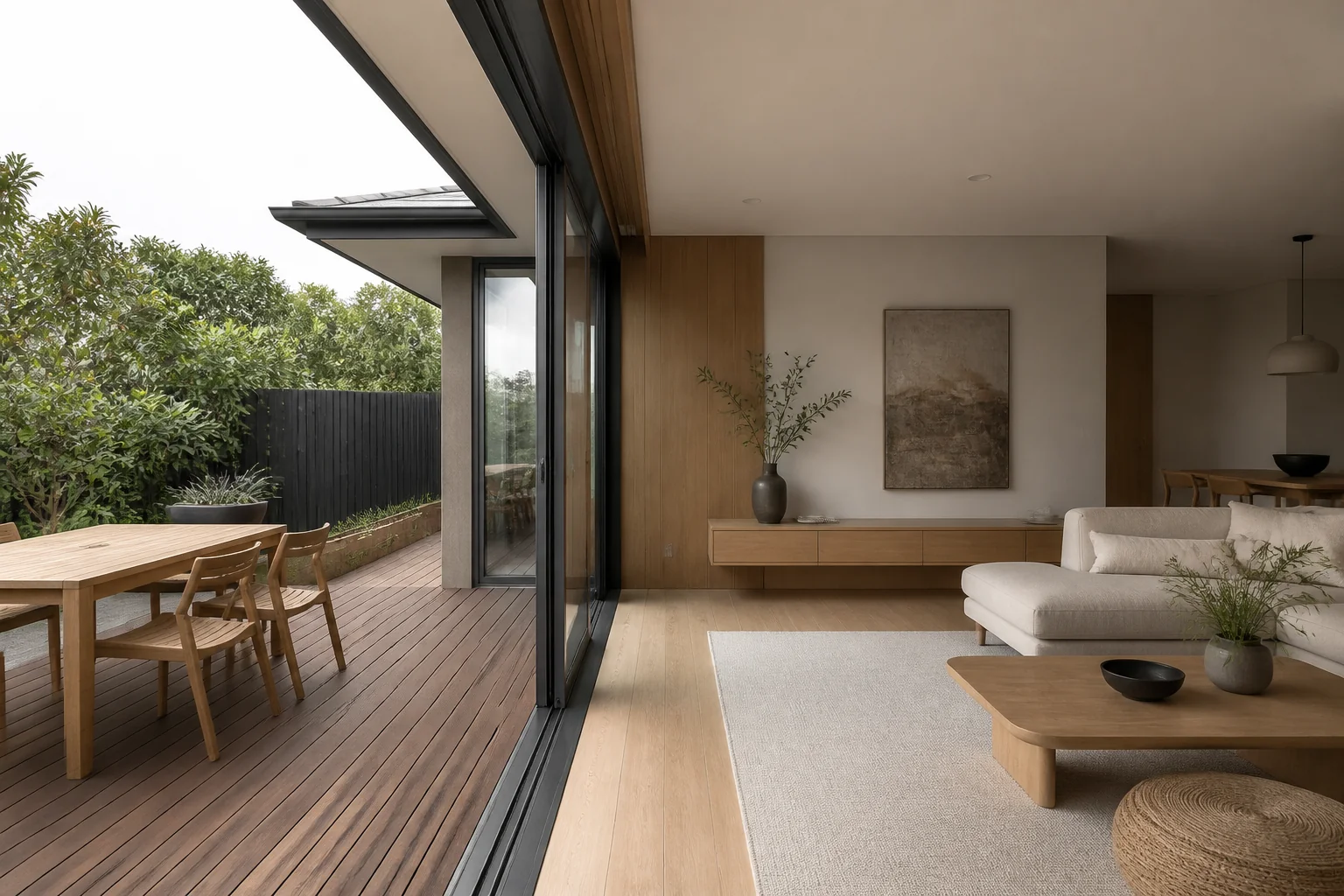 A Japandi deck remodel