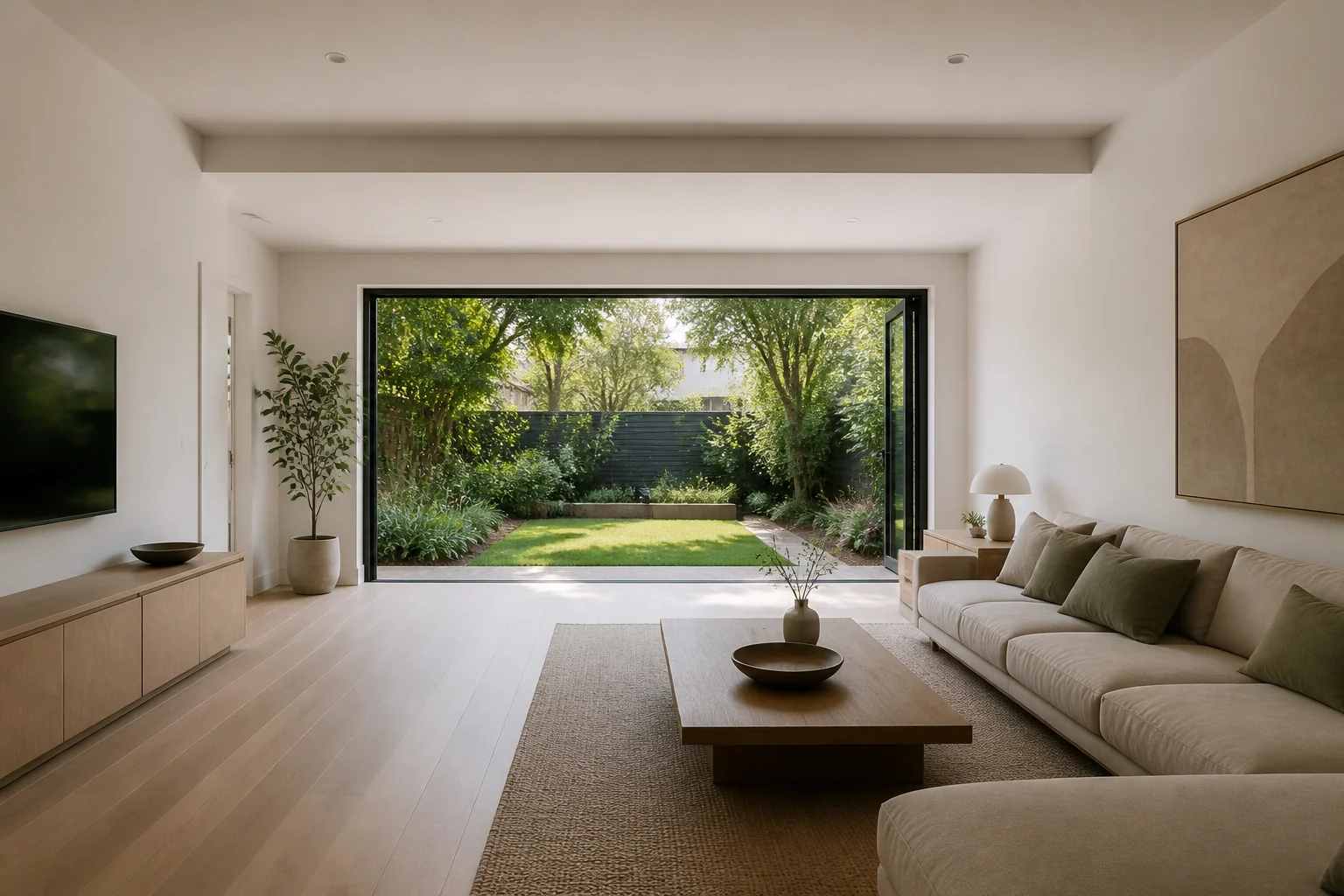 A Japandi garage conversion