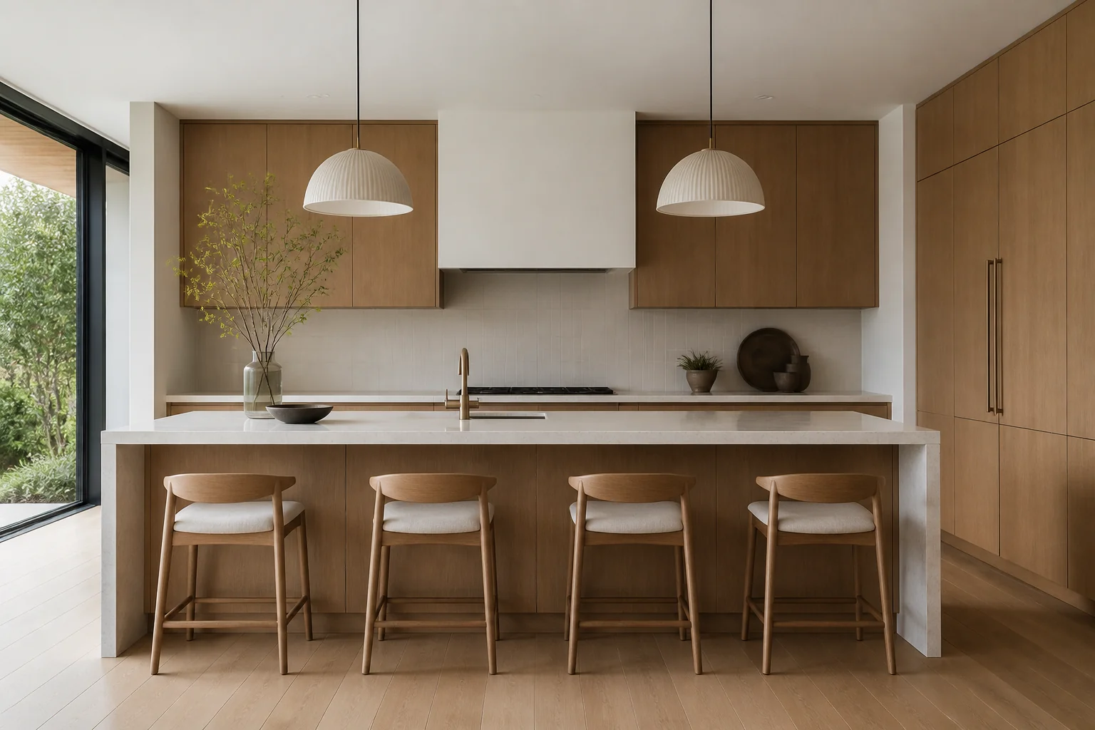 A Japandi kitchen island remodel