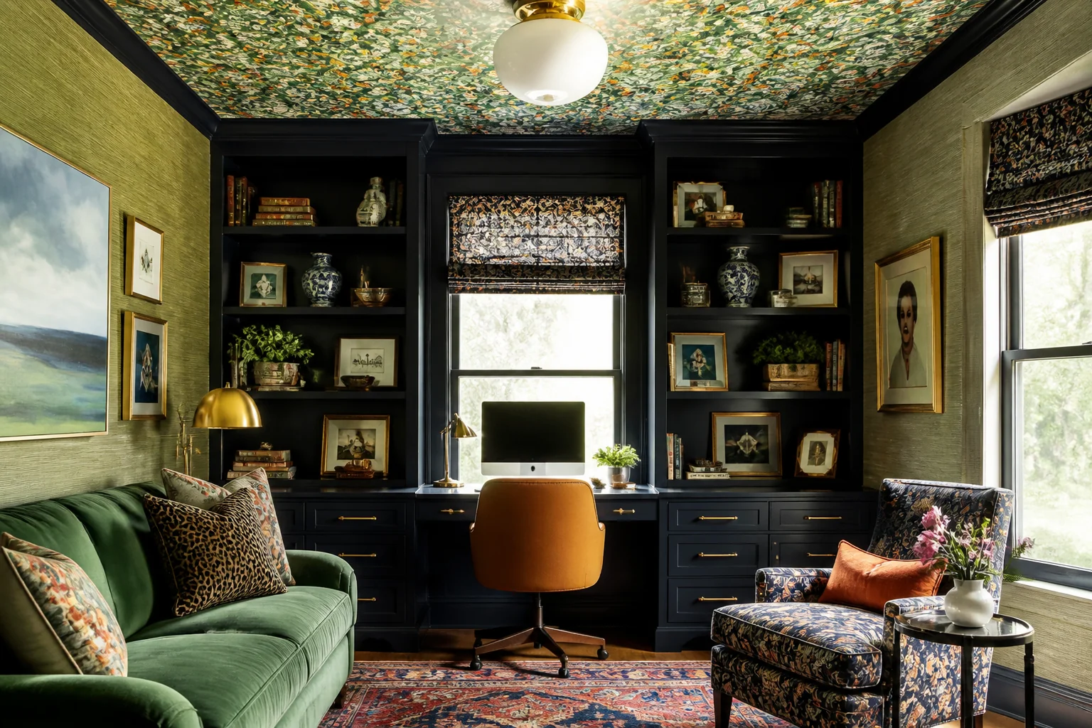 A Maximalist home office remodel