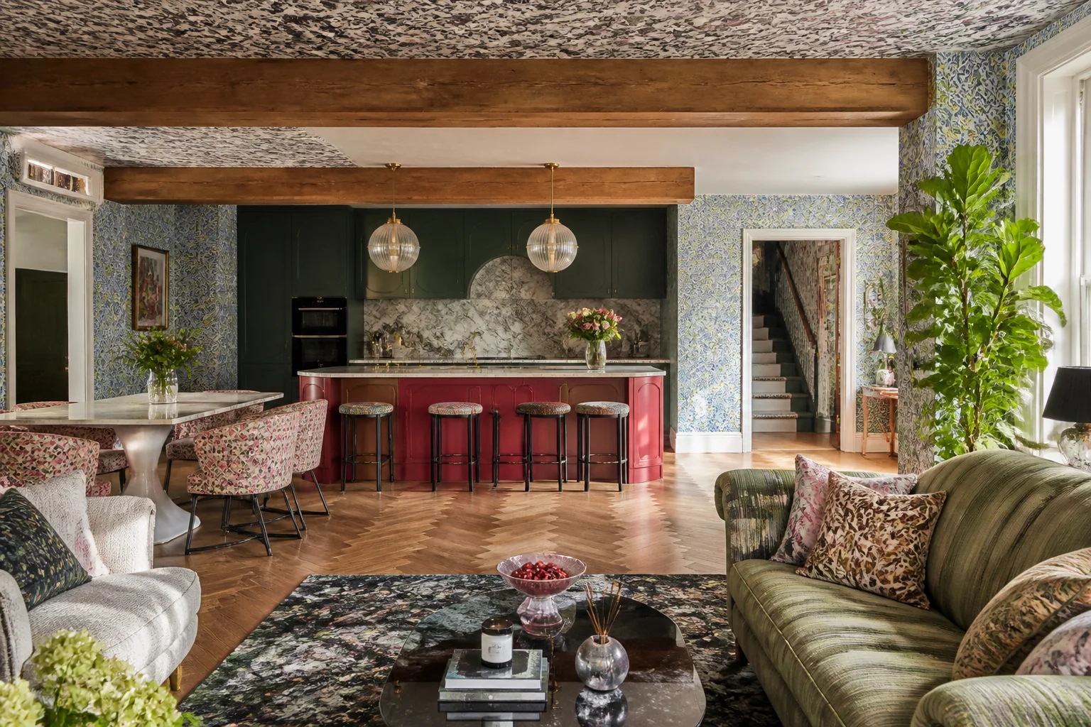 A Maximalist open concept remodel