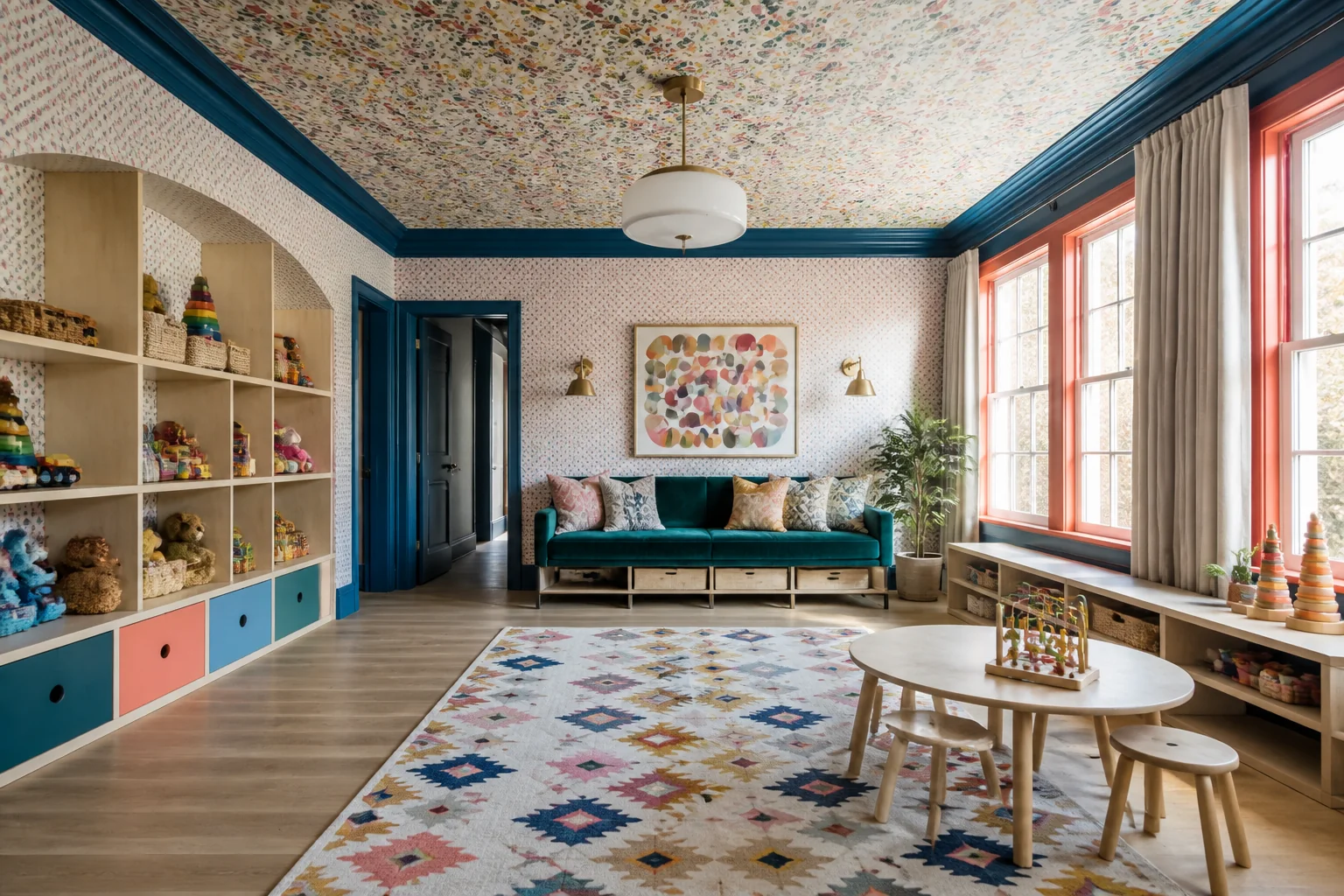 A Maximalist playroom remodel