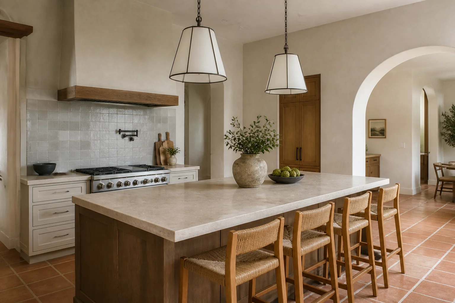 A Mediterranean kitchen island remodel
