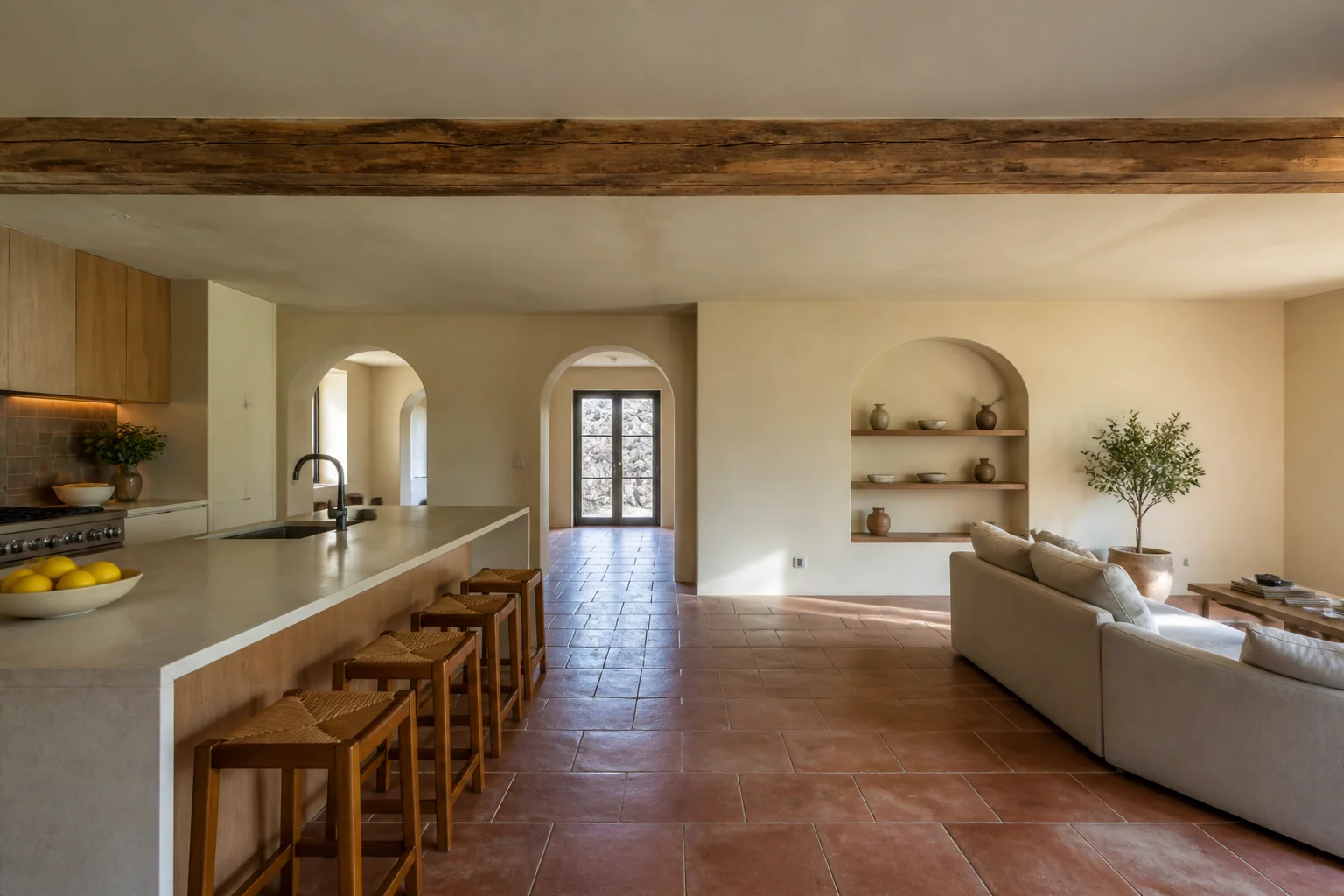 A Mediterranean open concept remodel