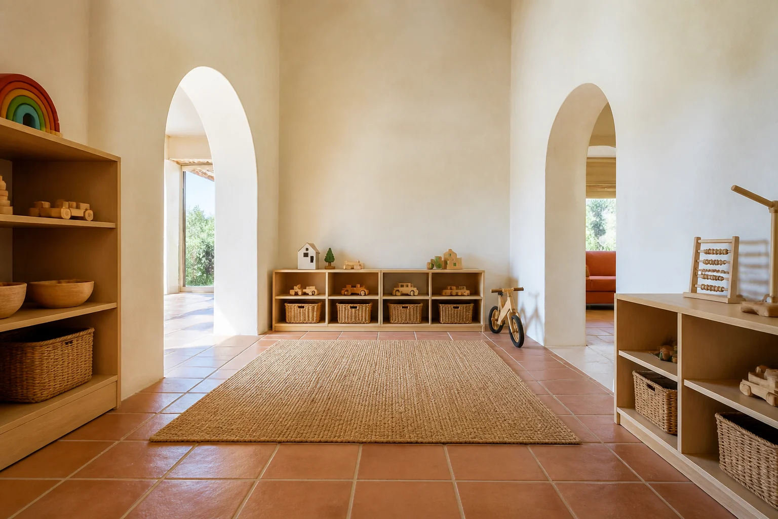 A Mediterranean playroom remodel