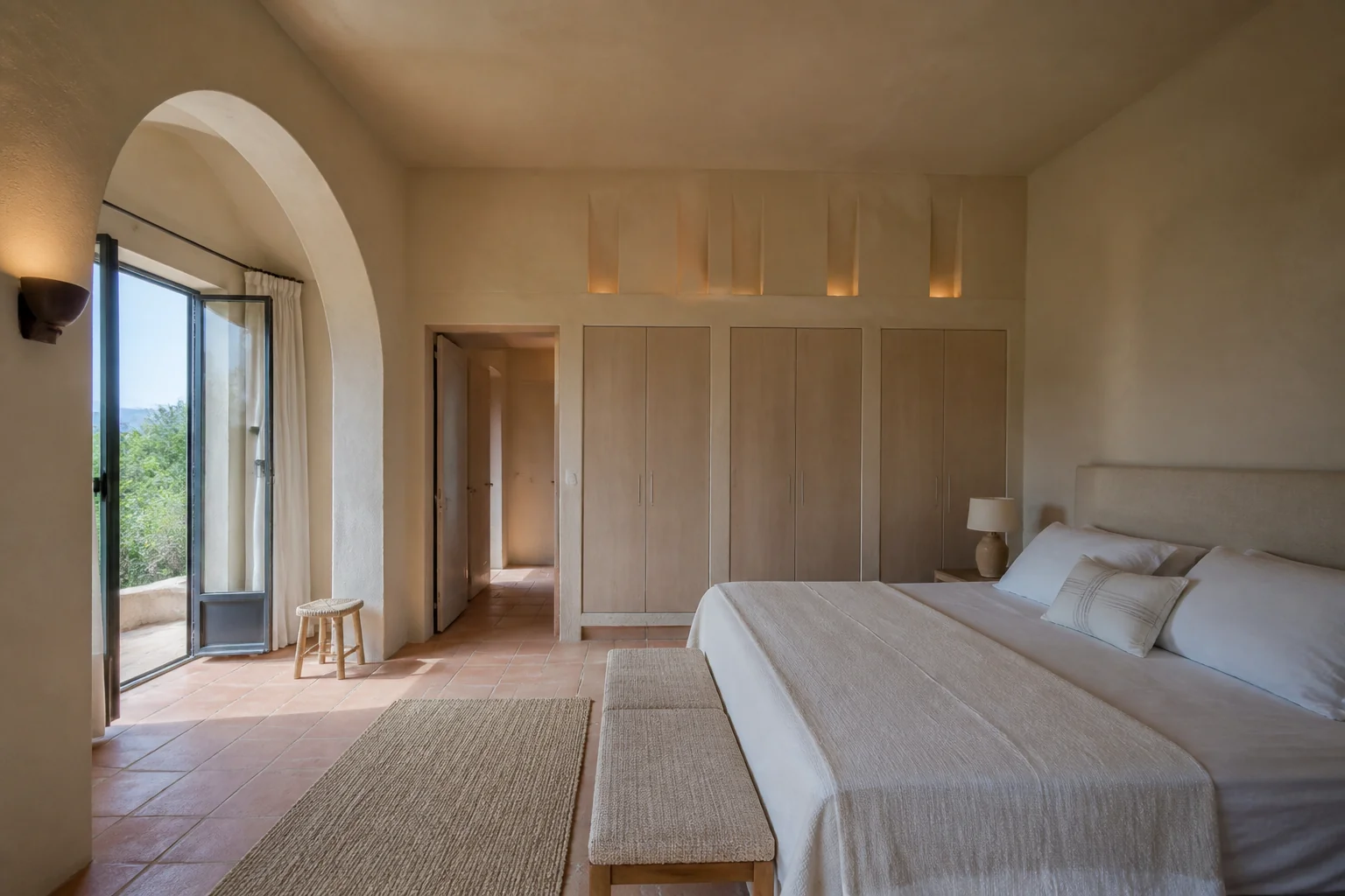 A Mediterranean primary bedroom remodel