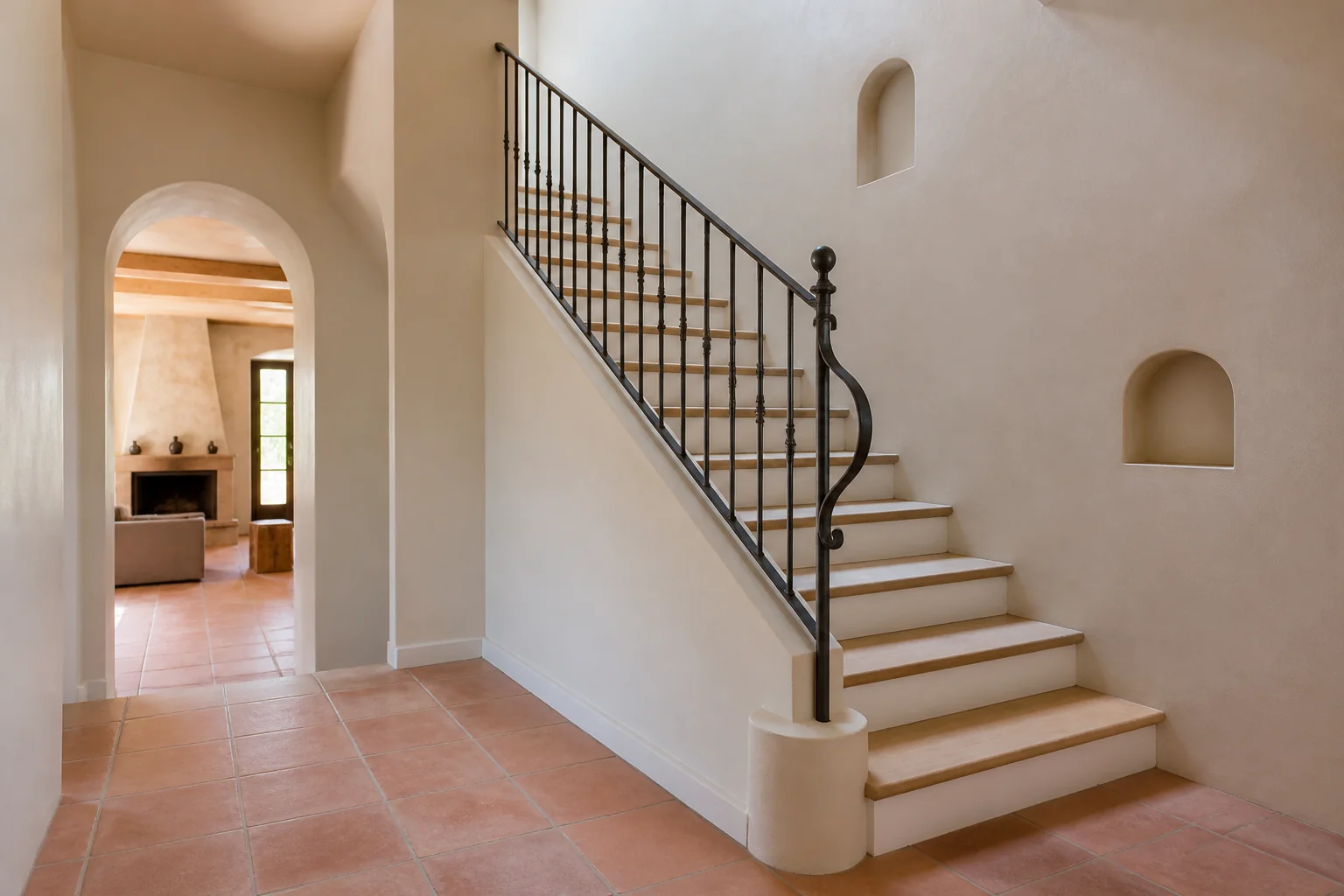 A Mediterranean staircase remodel