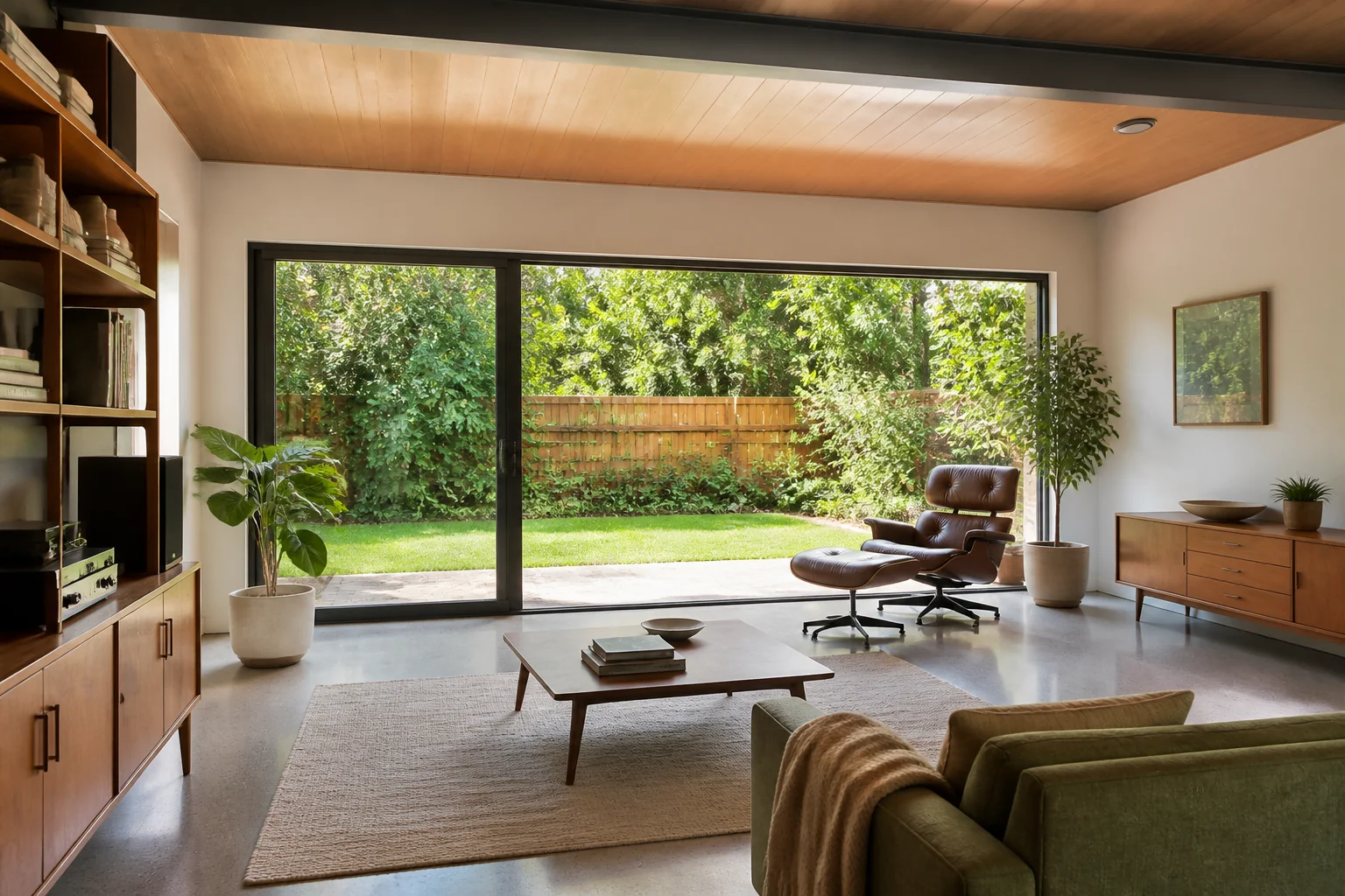 A Mid-Century Modern garage conversion