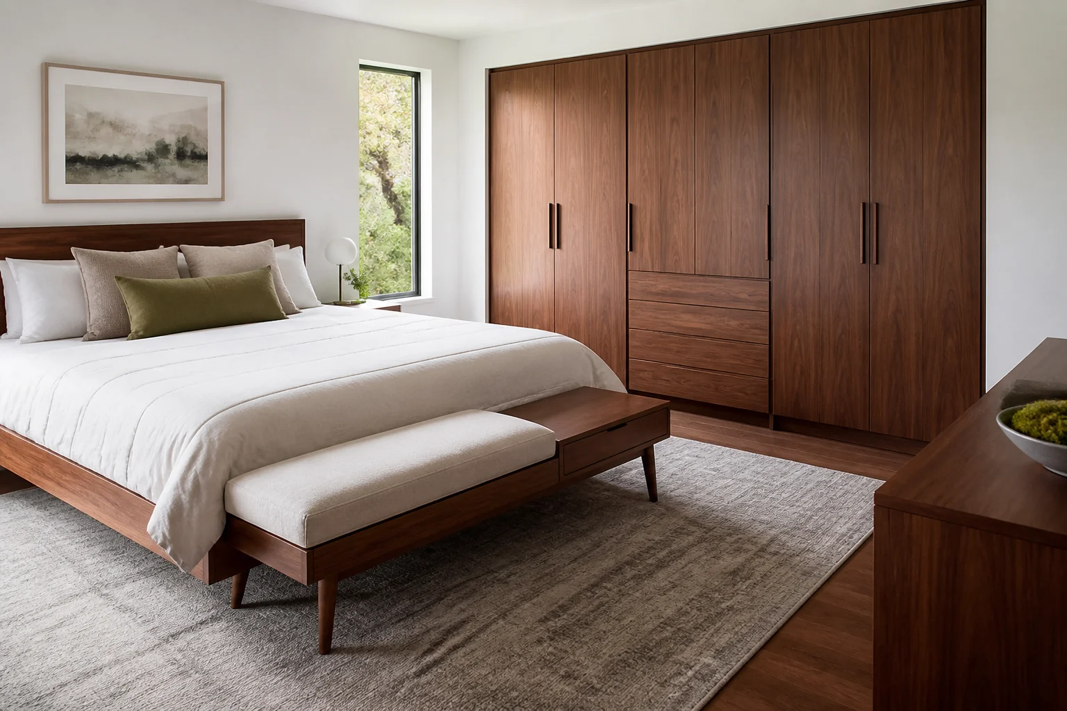 A Mid-Century Modern guest suite remodel