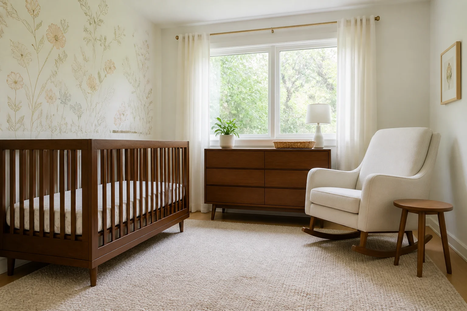 A Mid-Century Modern nursery remodel