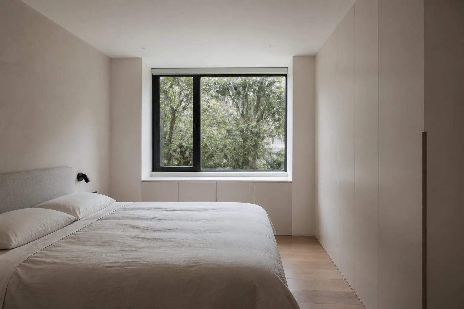 A Minimalist bedroom remodel