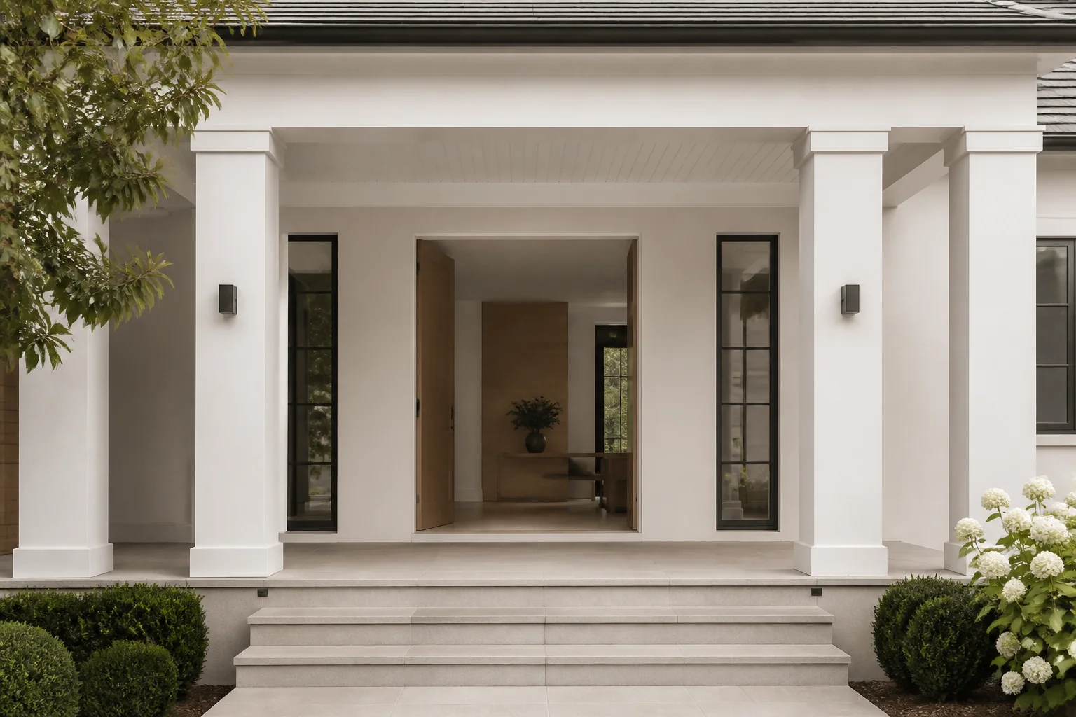 A Minimalist front porch remodel
