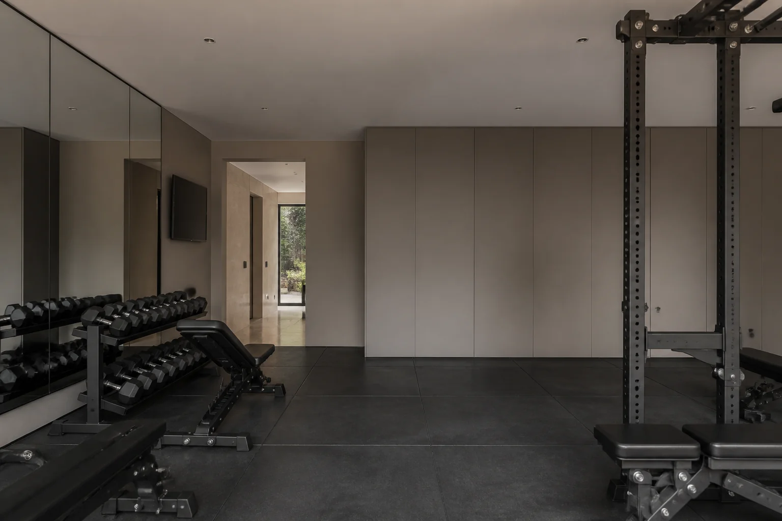 A Minimalist home gym remodel