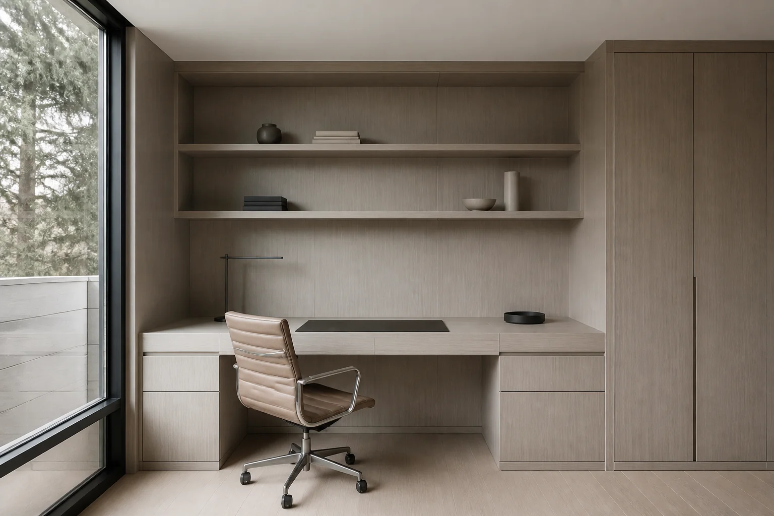 A Minimalist home office remodel