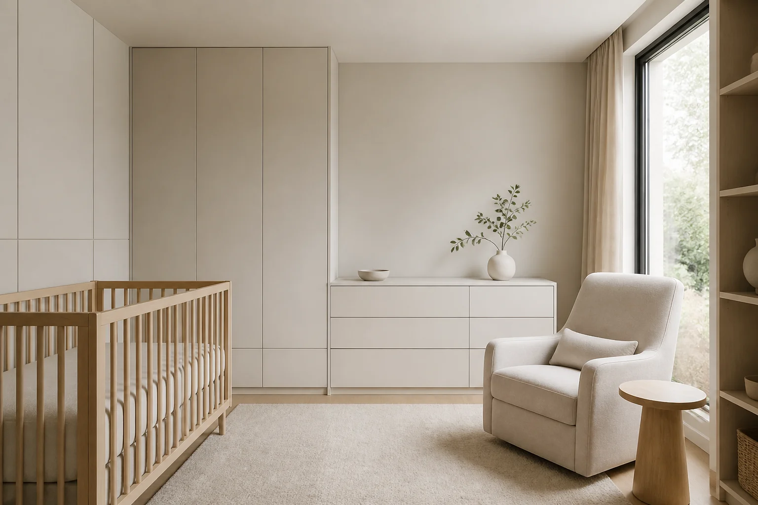 A Minimalist nursery remodel