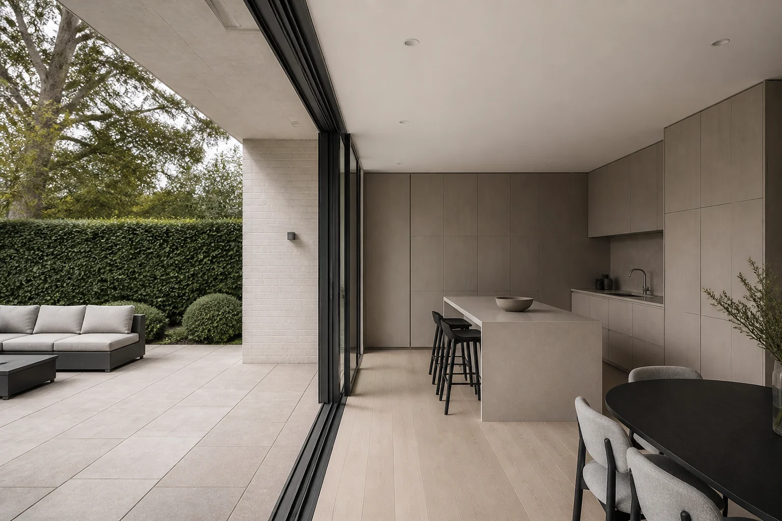 A Minimalist patio remodel