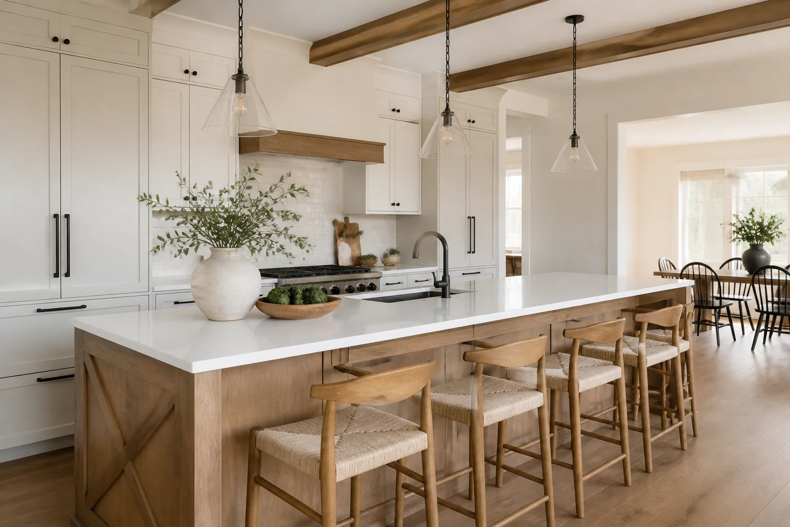 A Modern Farmhouse kitchen island remodel