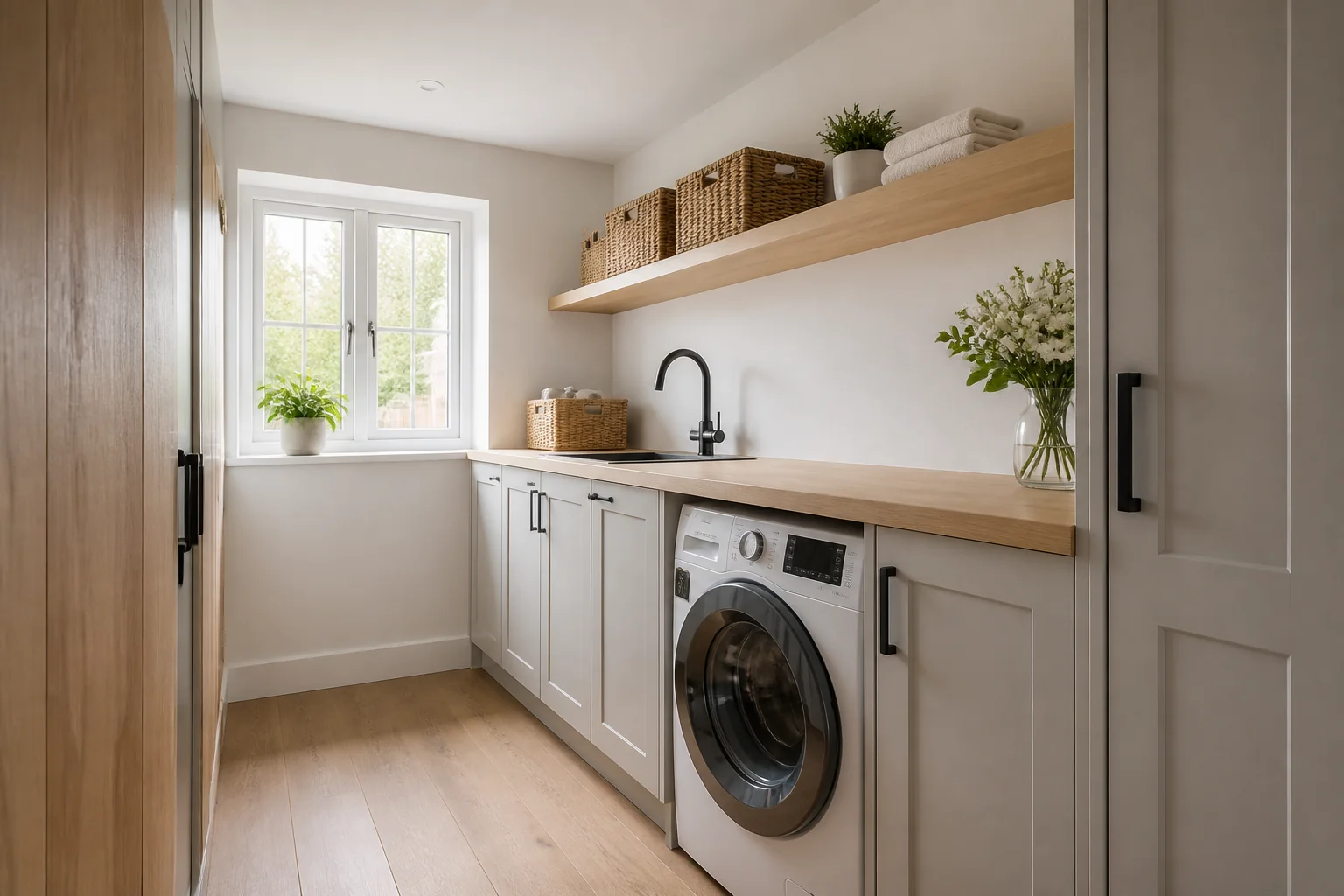 A Modern Farmhouse laundry room remodel