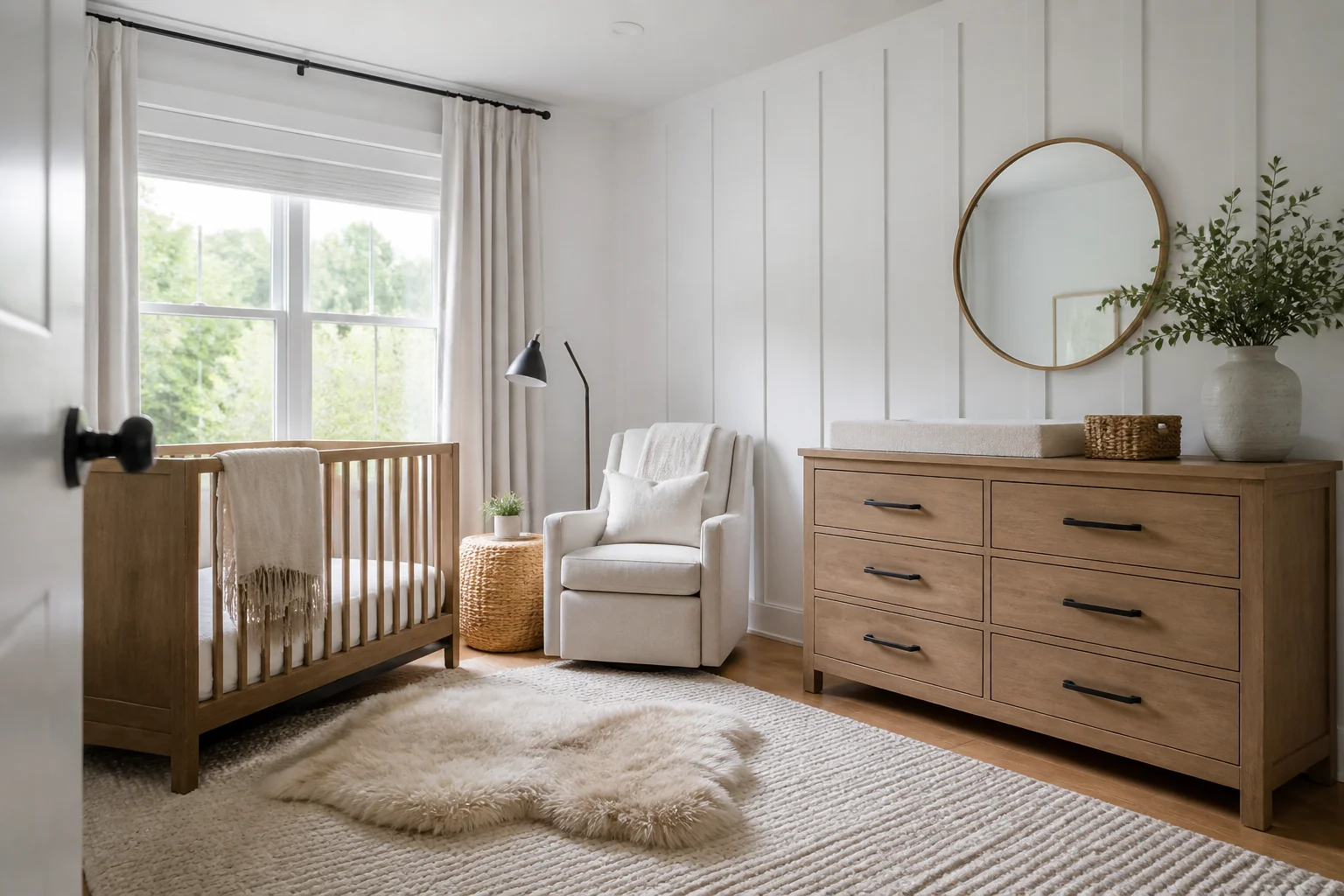 A Modern Farmhouse nursery remodel