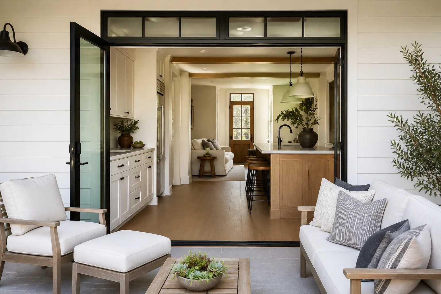 A Modern Farmhouse patio remodel
