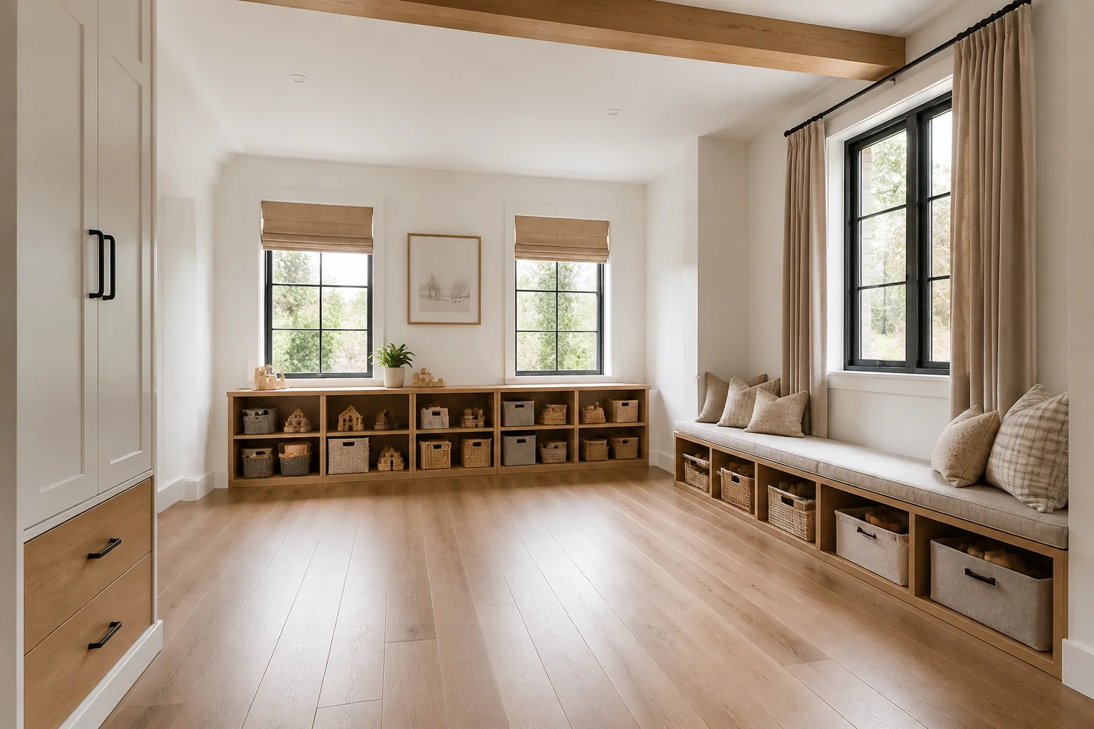 A Modern Farmhouse playroom remodel
