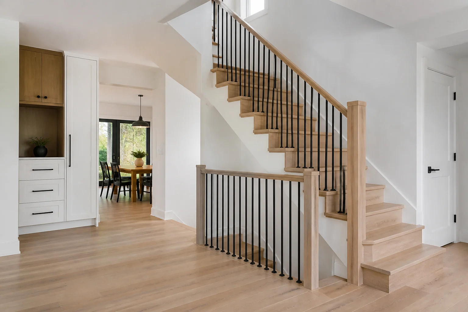 A Modern Farmhouse staircase remodel