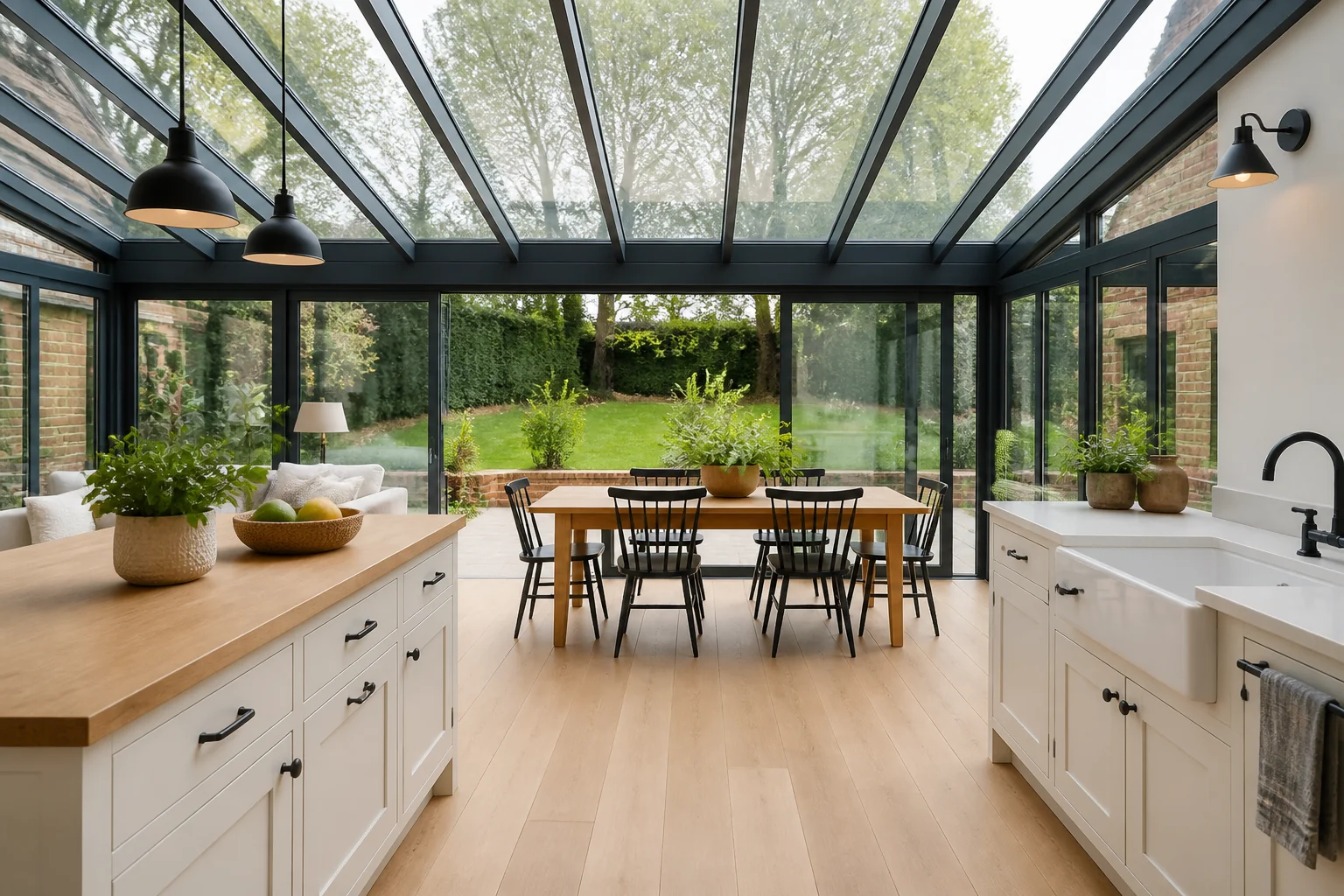 A Modern Farmhouse sunroom remodel