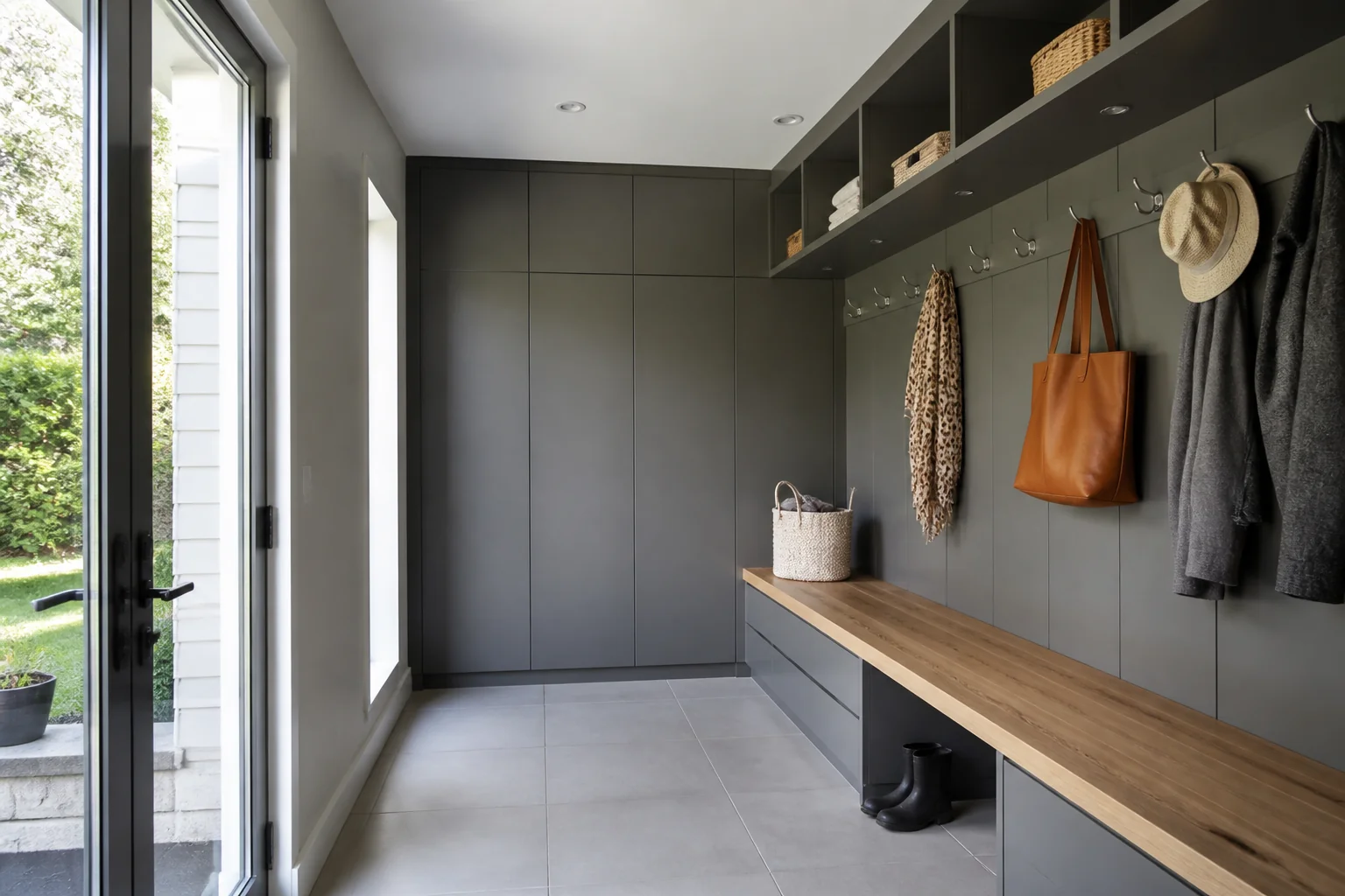 A Modern mudroom remodel