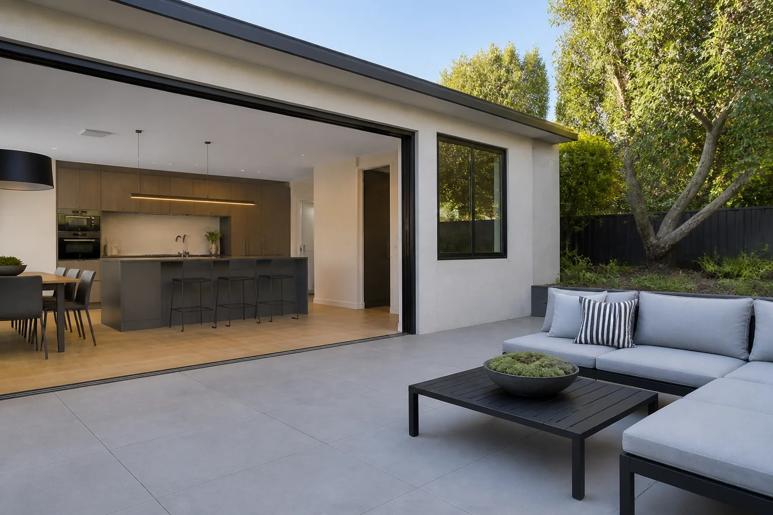 A Modern patio remodel