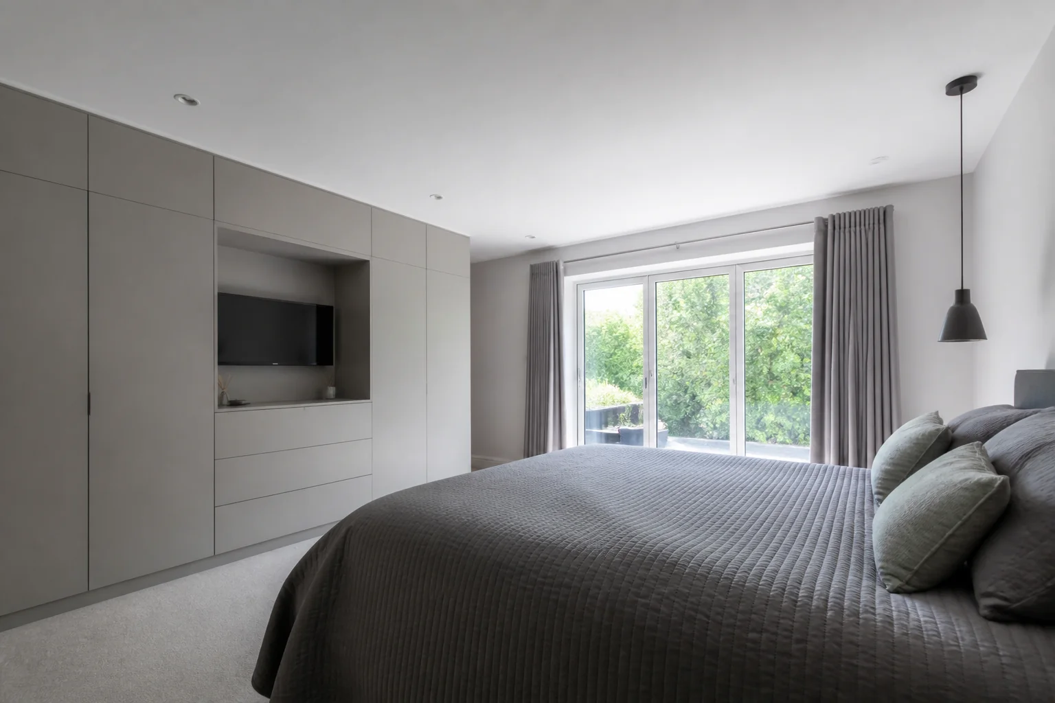 A Modern primary bedroom remodel